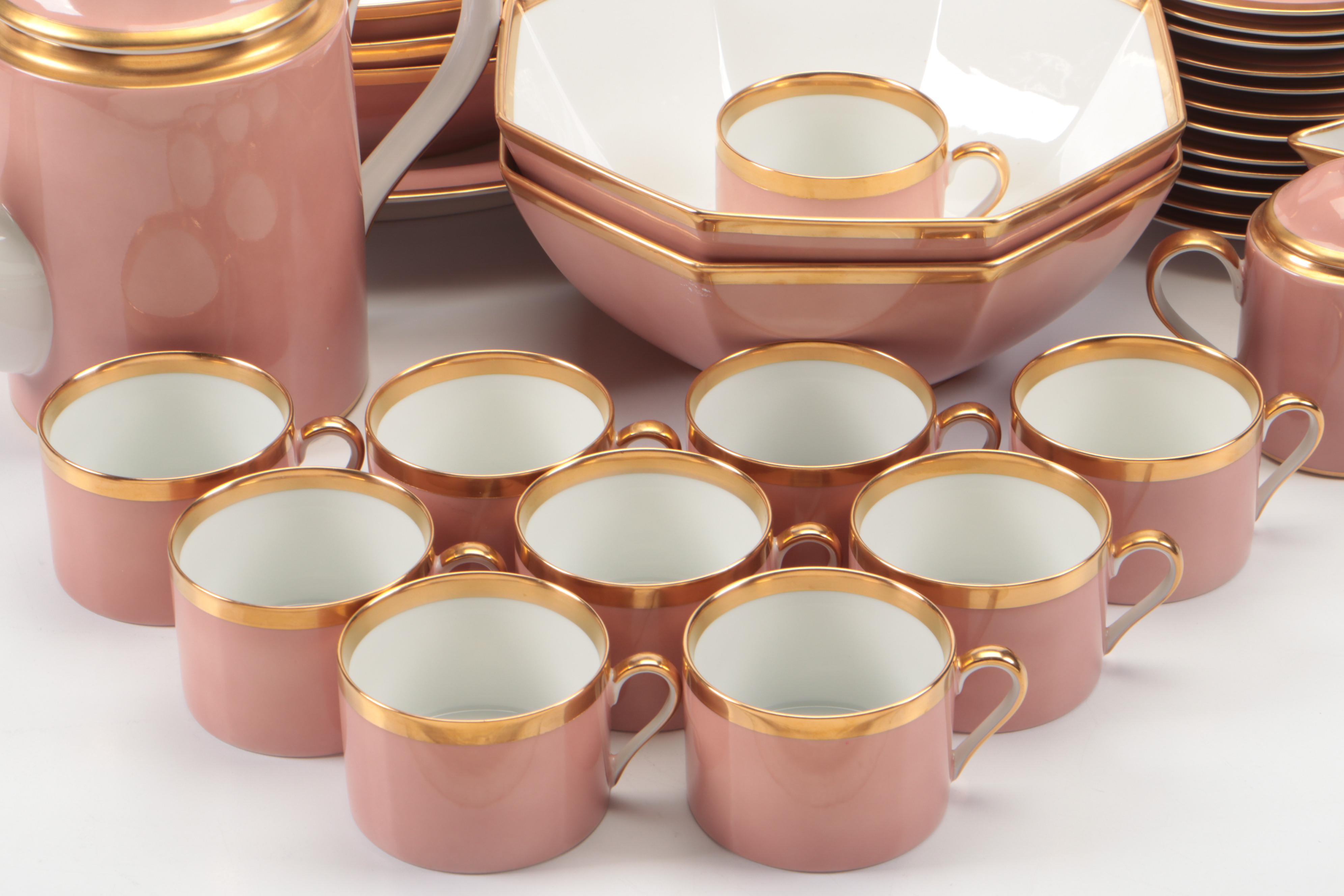 Fitz & Floyd "Versailles Dusty Rose" Ceramic Dinnerware
