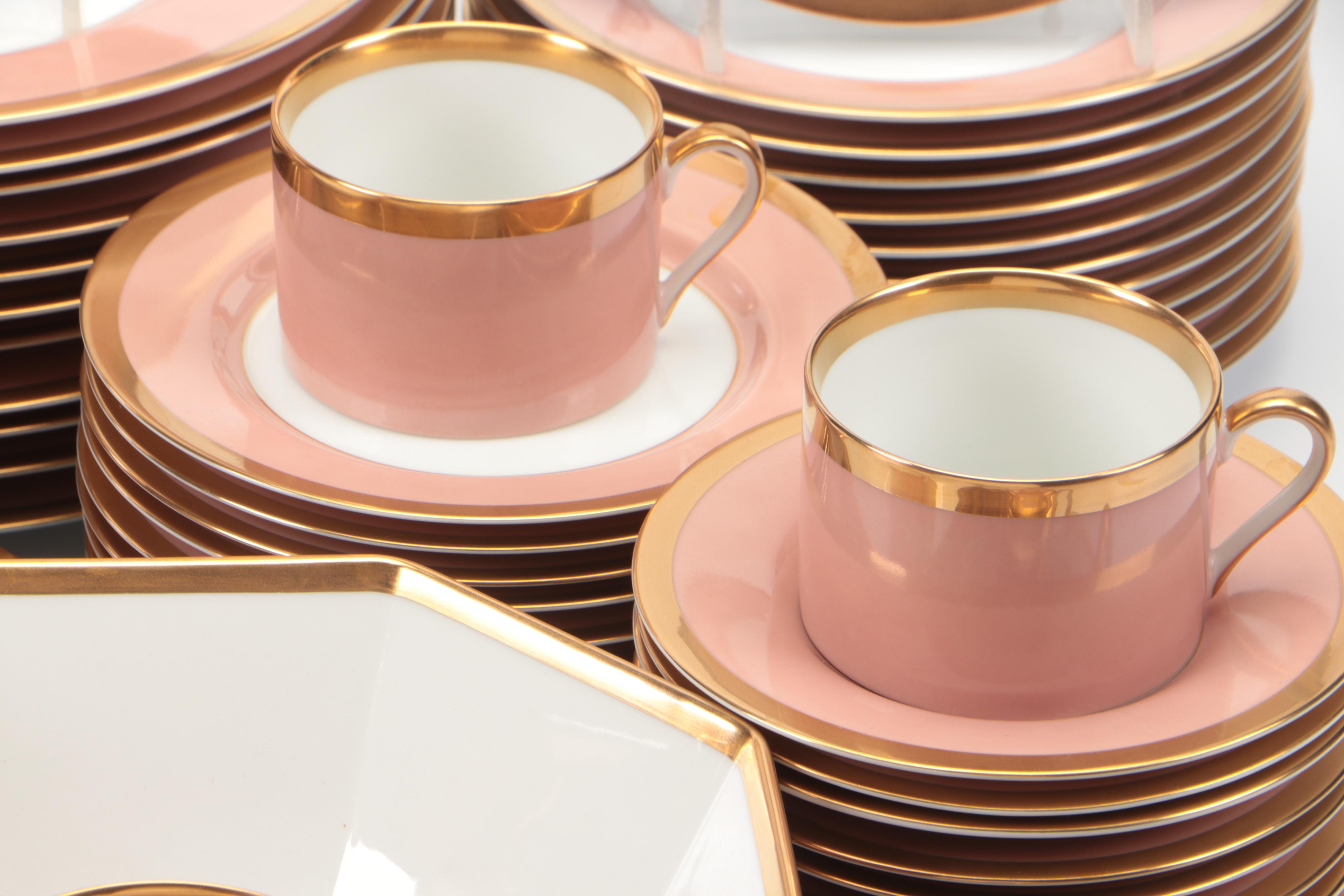 Fitz & Floyd "Versailles Dusty Rose" Ceramic Dinnerware