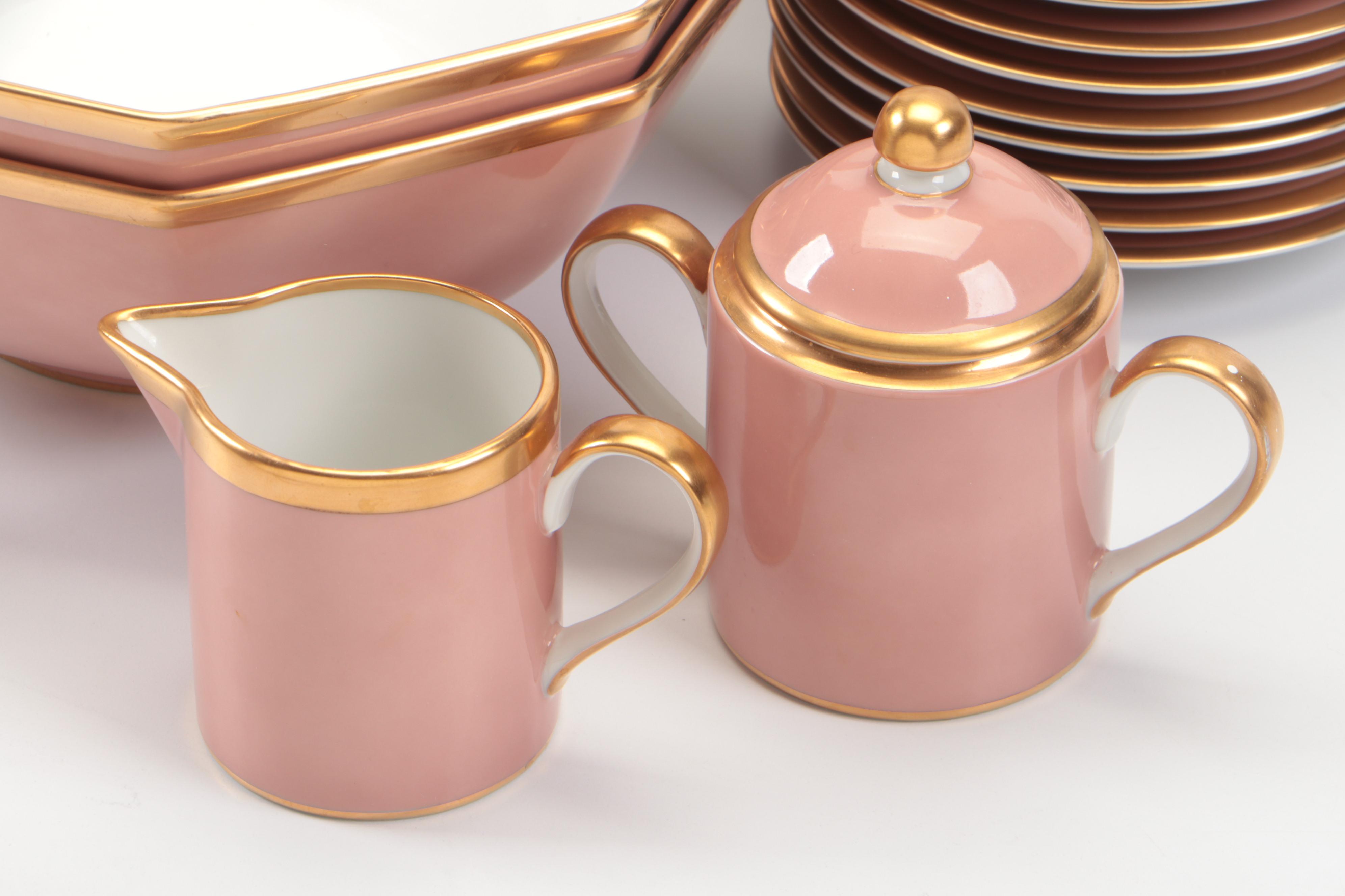 Fitz & Floyd "Versailles Dusty Rose" Ceramic Dinnerware
