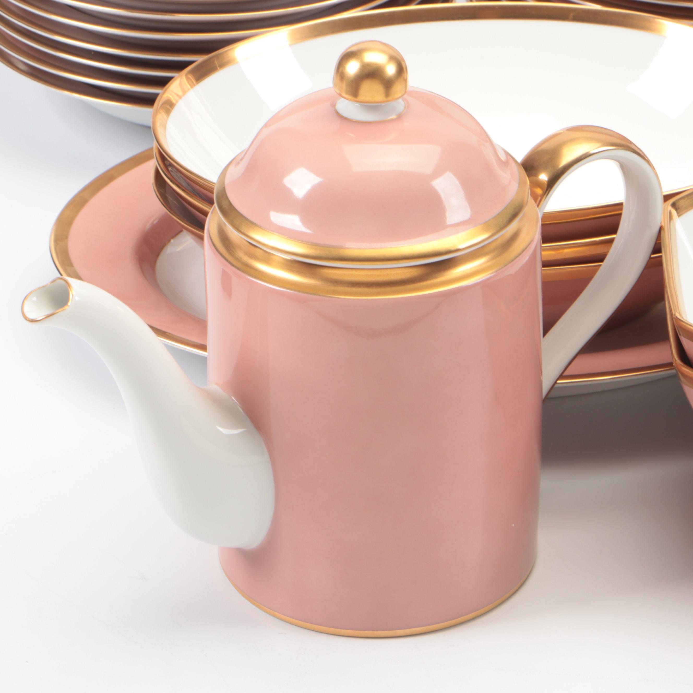 Fitz & Floyd "Versailles Dusty Rose" Ceramic Dinnerware