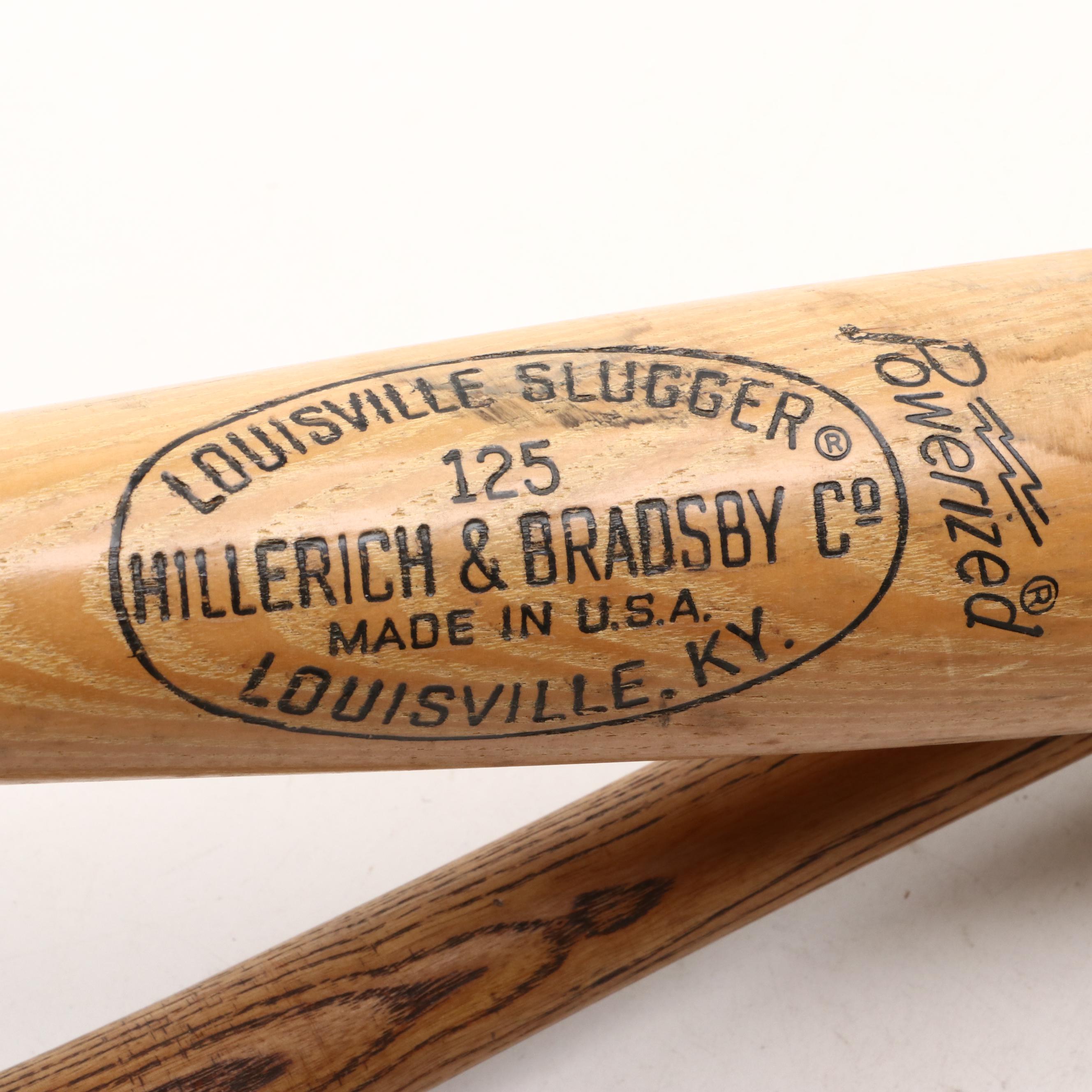 Cecil Cooper and Gorman Thomas Signed Bat with Babe Ruth Louisville Slugger