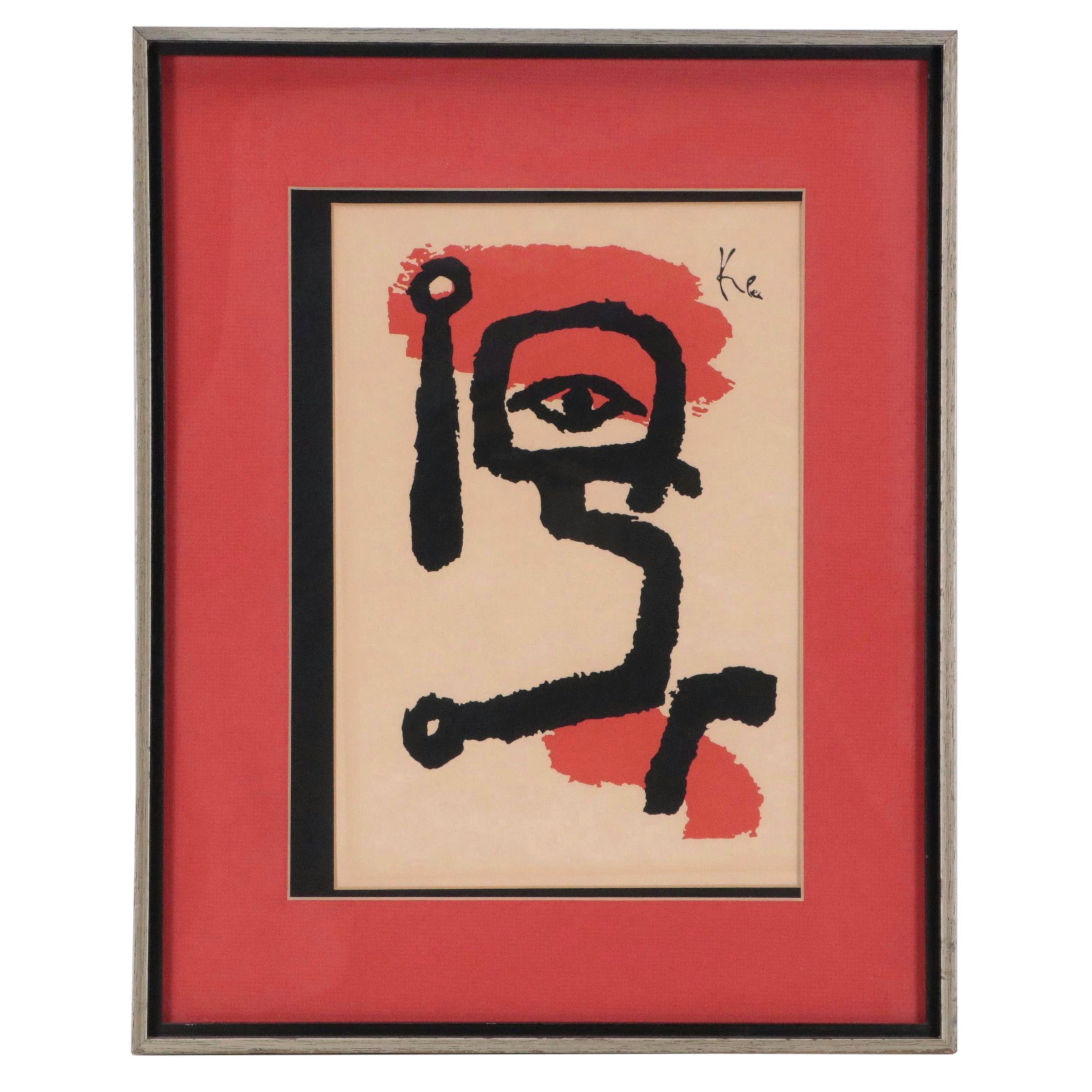 Color Lithograph After Paul Klee "Der Paukenspieler"