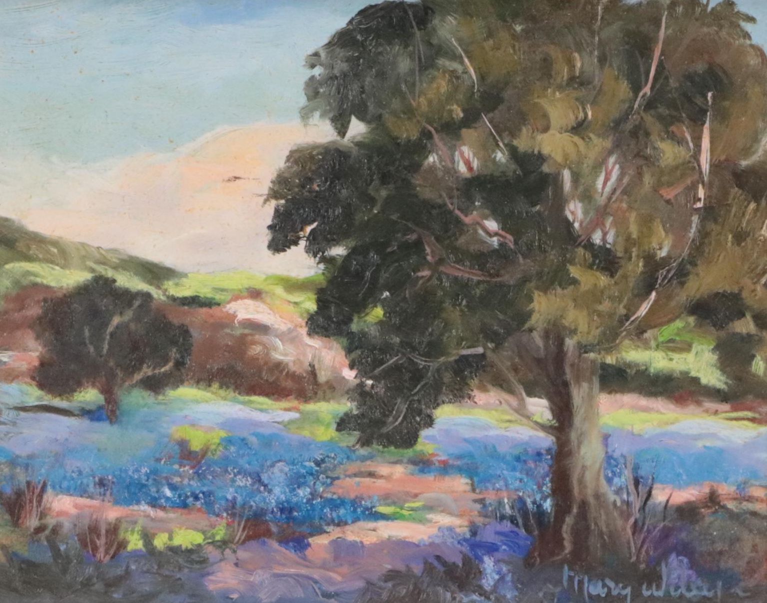 Bucolic Landscape Oil Painting