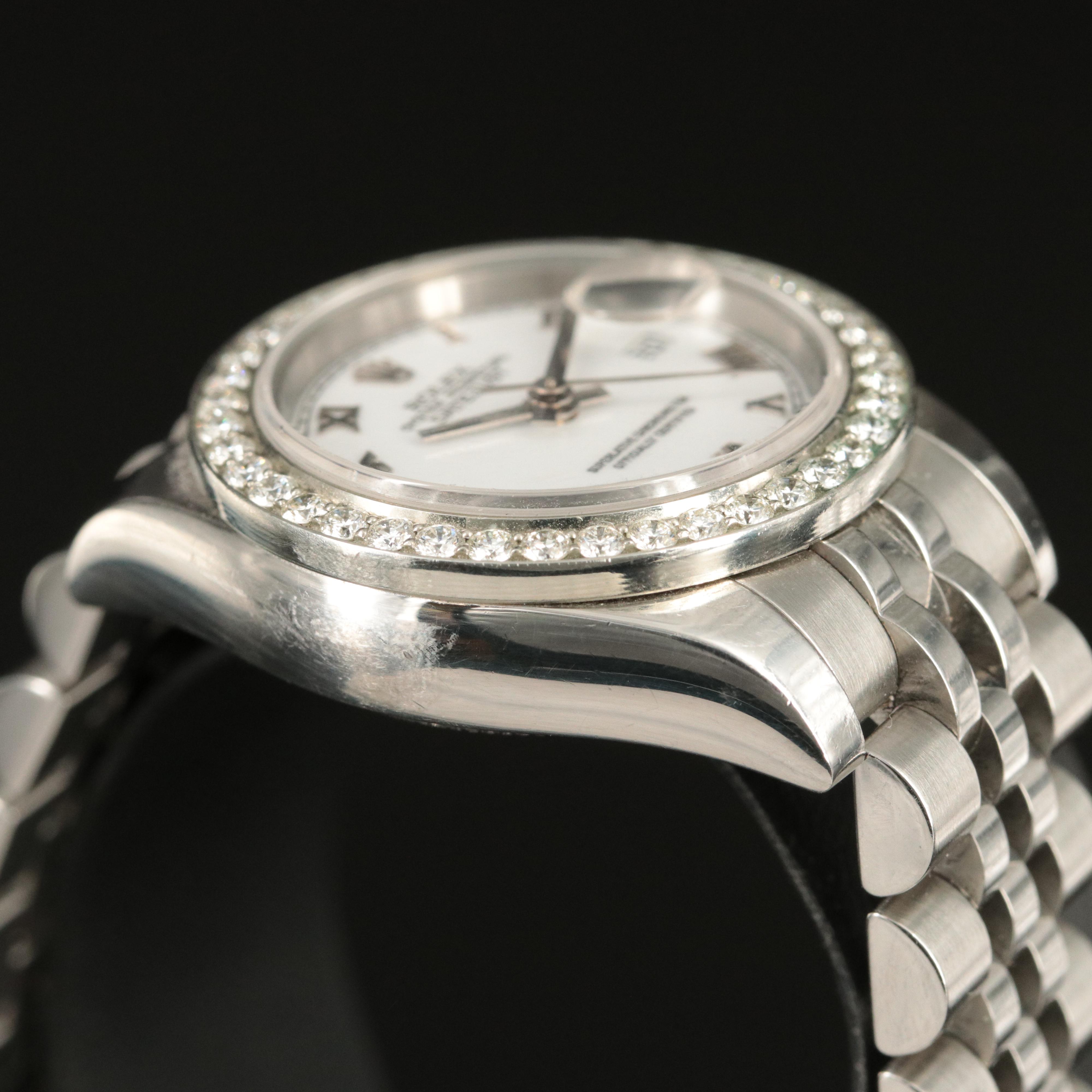 2006 Rolex Custom 1.00 CTW Diamond Bezel Datejust Automatic Watch