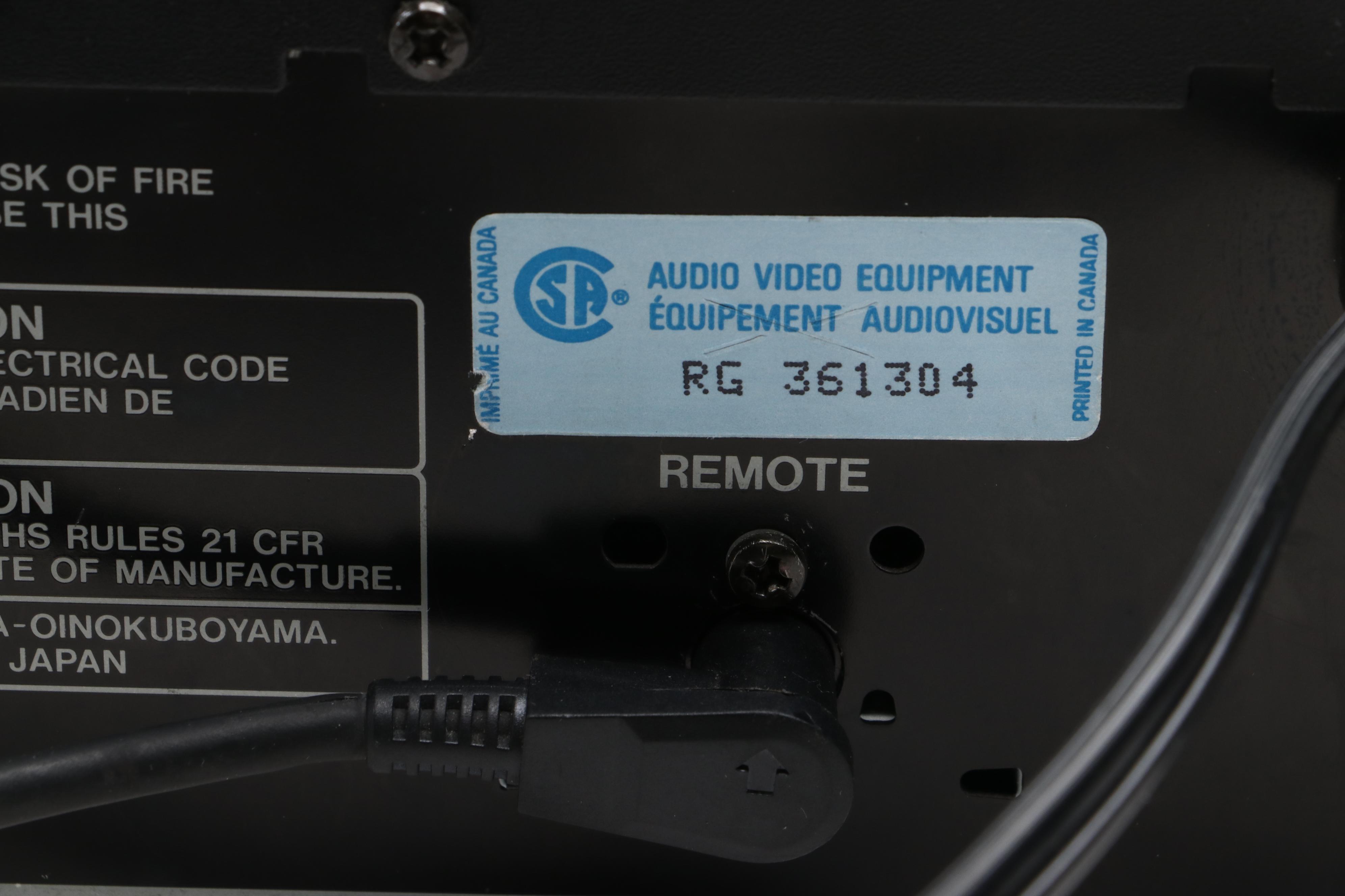 Denon DN-2000F MK II Remote Control DC Player, Late 20th Century