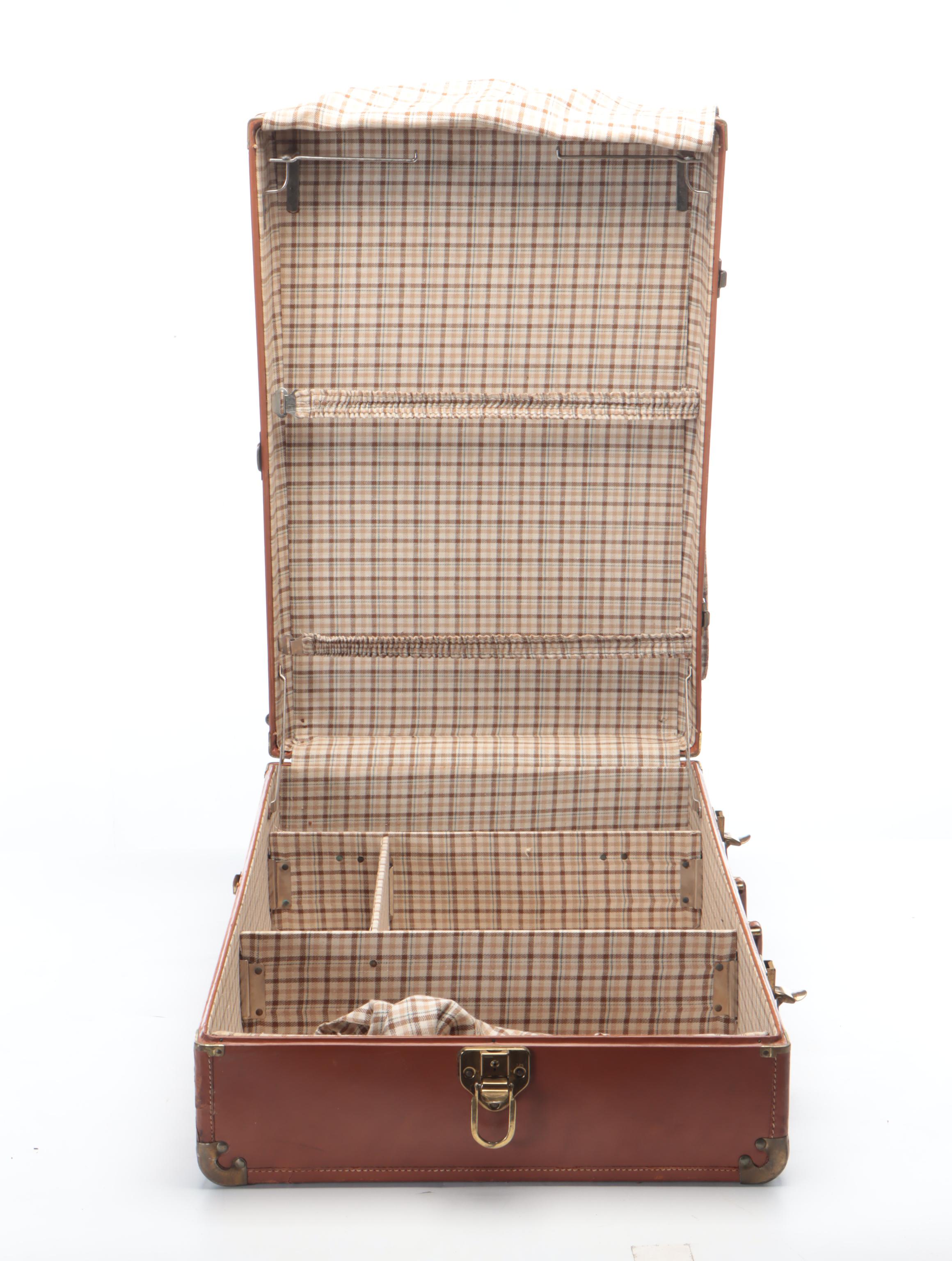 Franklin Hard Sided Garment Bag Suitcase, Mid-20th Century