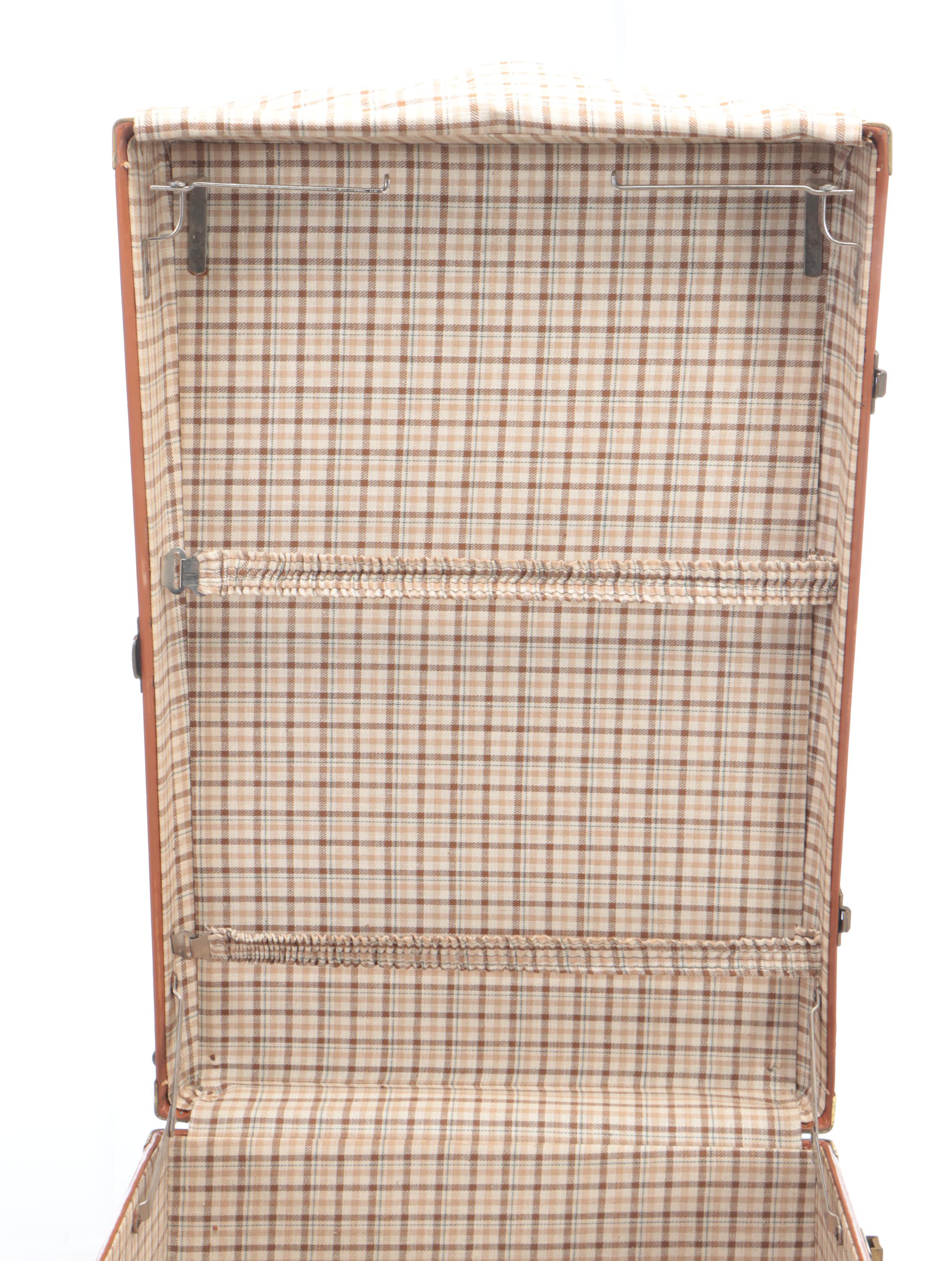 Franklin Hard Sided Garment Bag Suitcase, Mid-20th Century