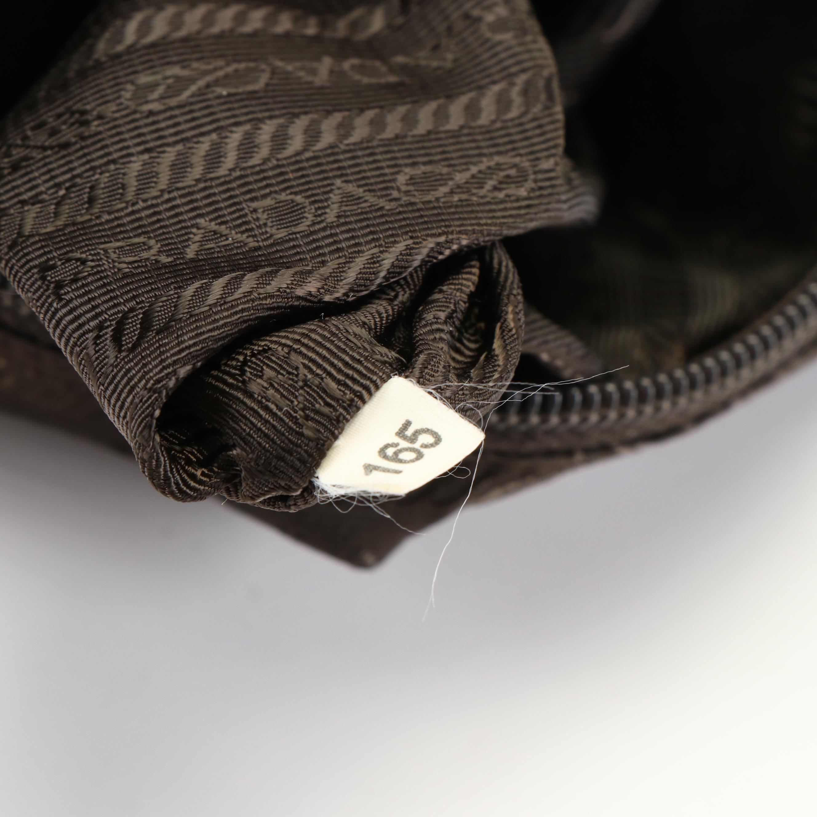 Prada Khaki Green Tessuto Nylon Messenger Bag