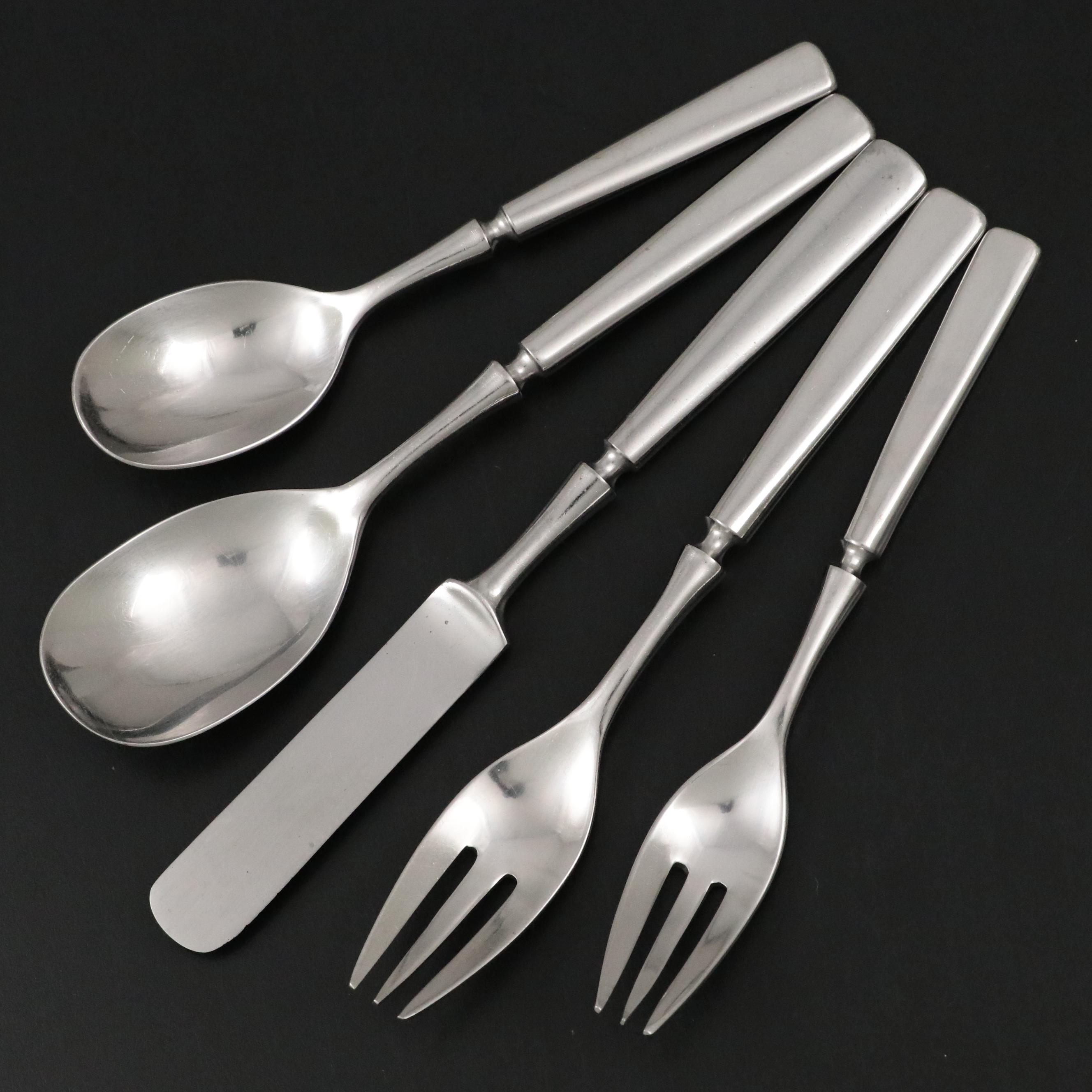 Dansk "Anvil" Stainless Steel Flatware, 1986-1992