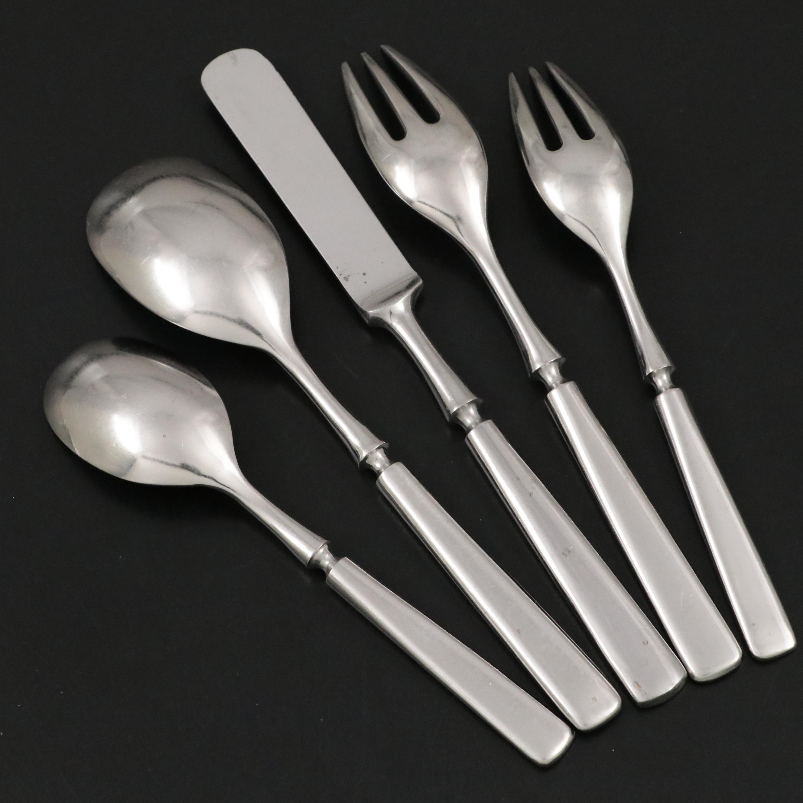 Dansk "Anvil" Stainless Steel Flatware, 1986-1992