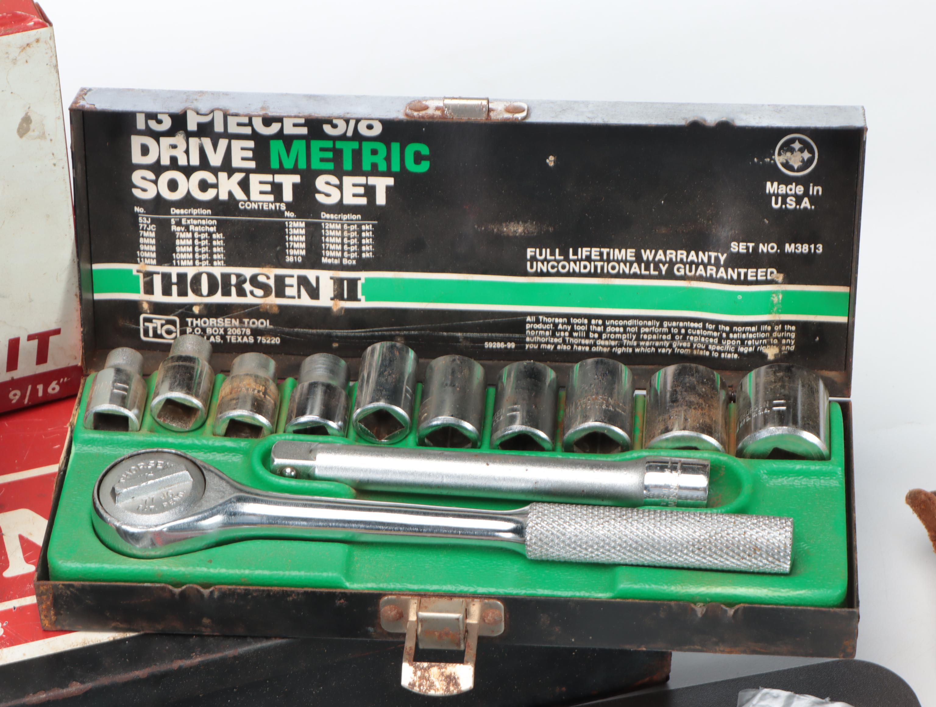 Socket Set, Leather Punches, Evercraft Interchangeable Screwdriver Set