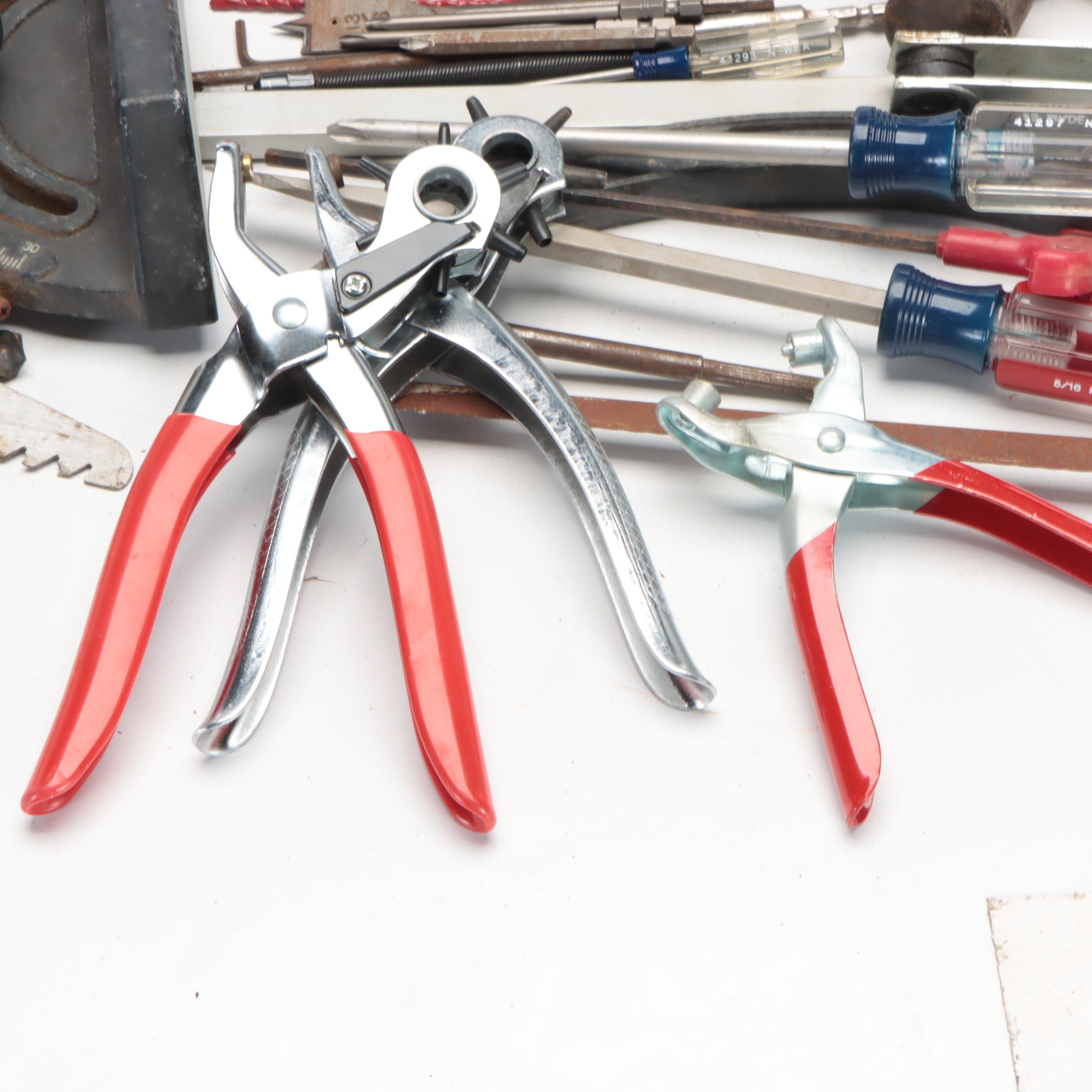 Socket Set, Leather Punches, Evercraft Interchangeable Screwdriver Set