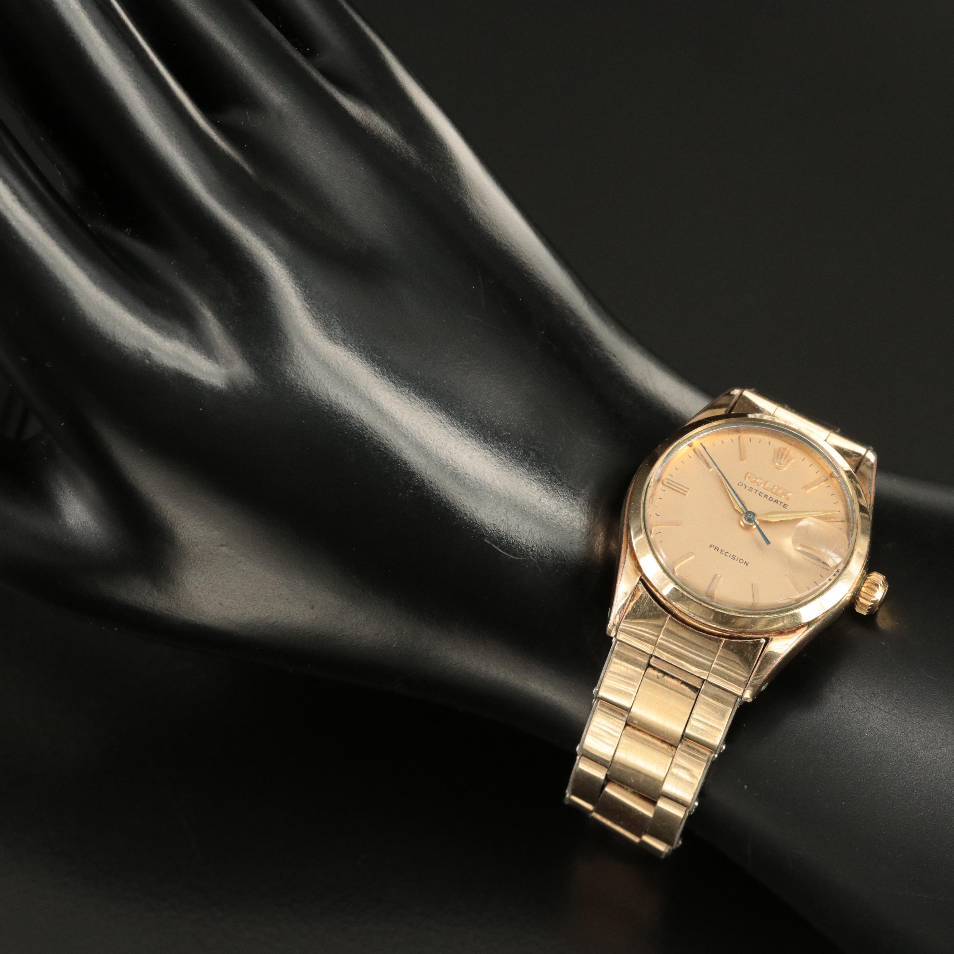 1956 Rolex Oysterdate Precision Manual Wind Watch