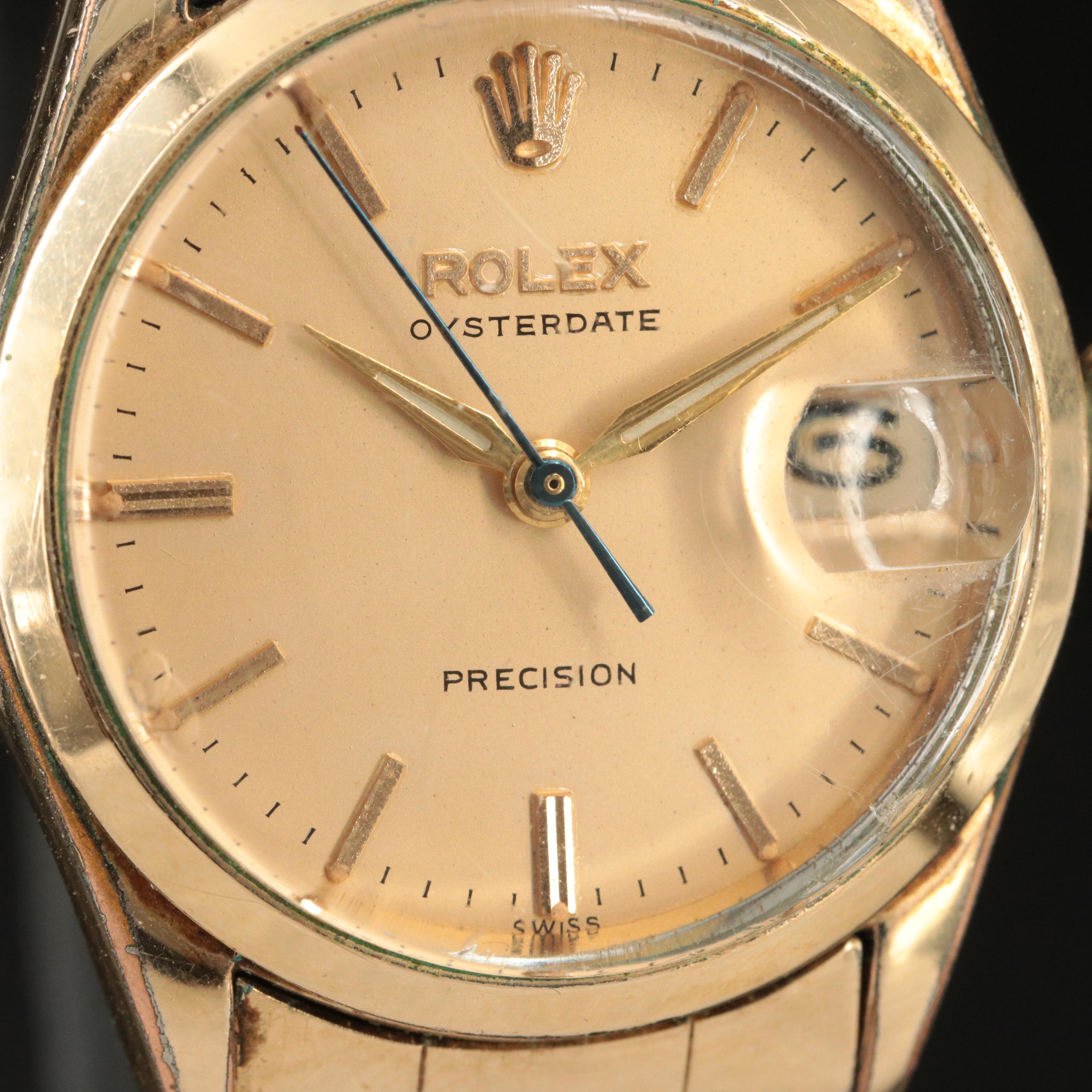 1956 Rolex Oysterdate Precision Manual Wind Watch