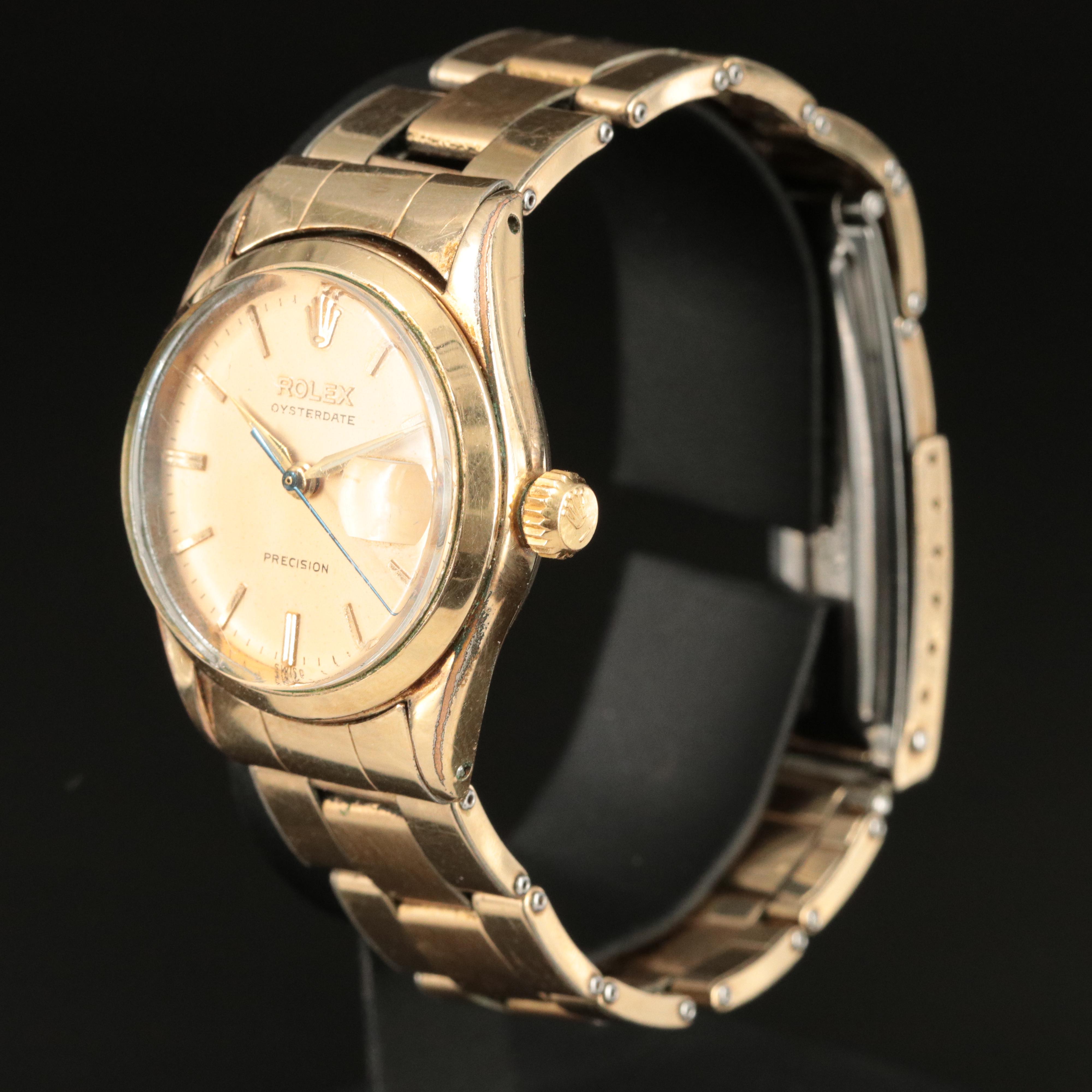 1956 Rolex Oysterdate Precision Manual Wind Watch