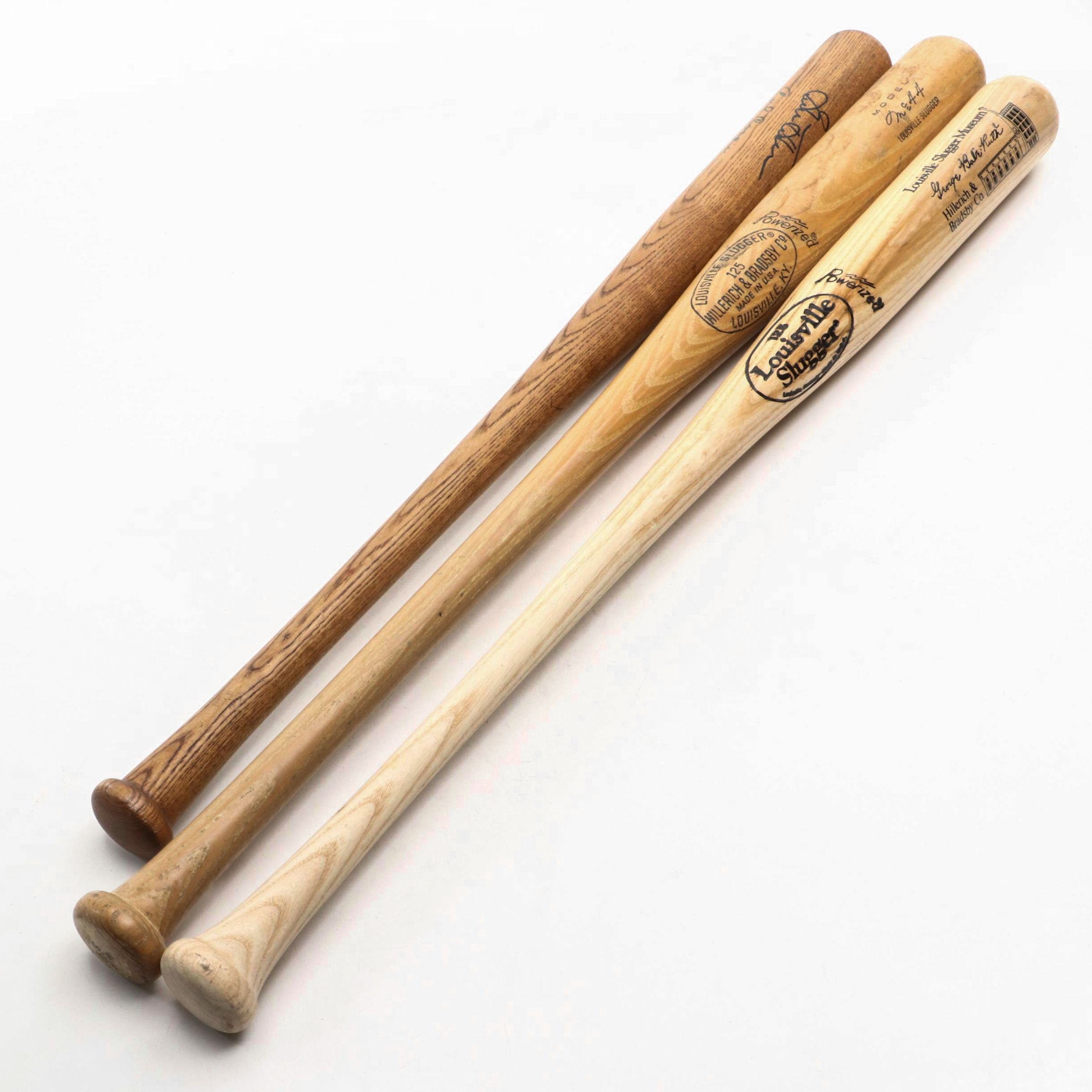 Cecil Cooper and Gorman Thomas Signed Bat with Babe Ruth Louisville Slugger