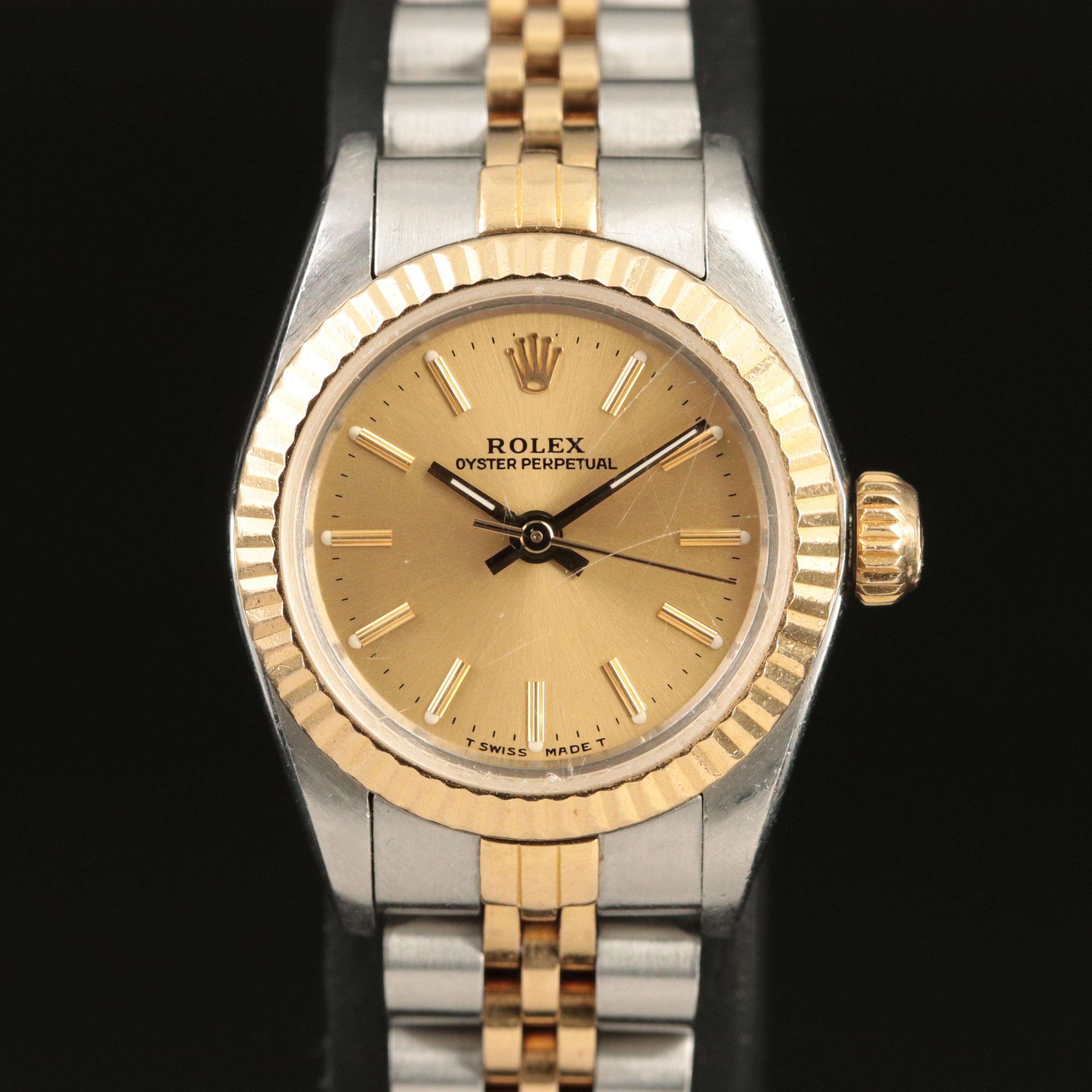 1987 Rolex Two-Tone Oyster Perpetual Automatic Watch