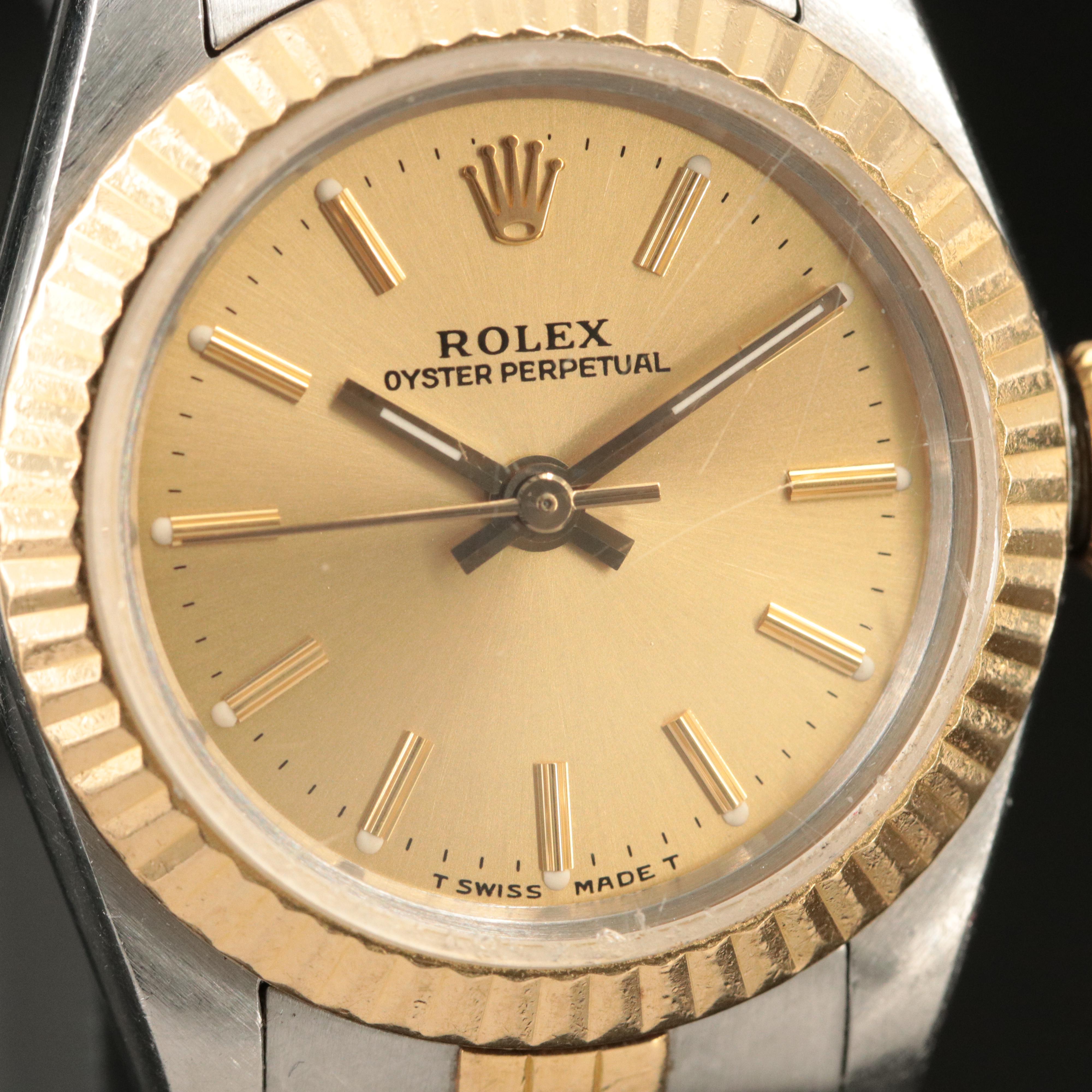 1987 Rolex Two-Tone Oyster Perpetual Automatic Watch