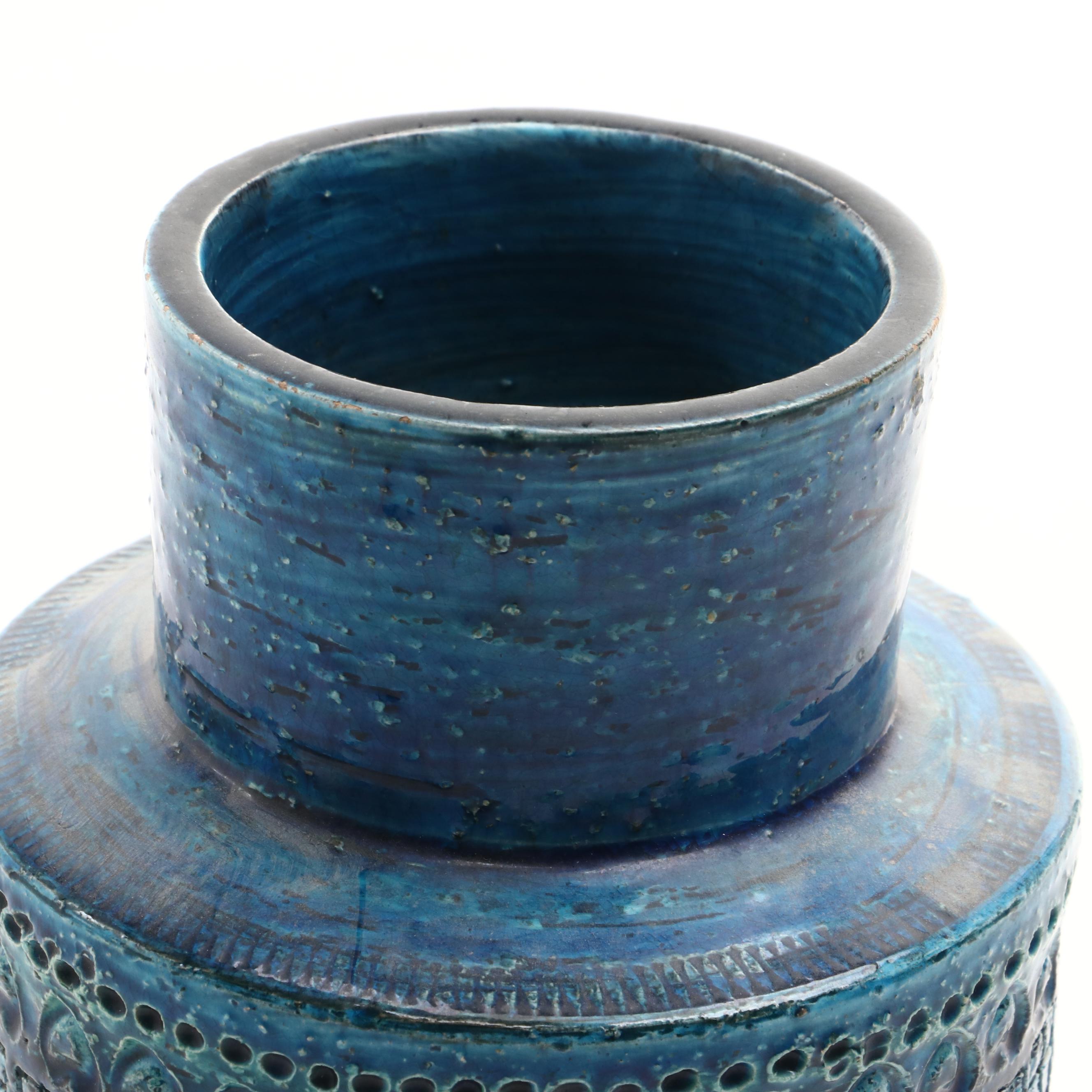 Aldo Londi for Bitossi "Rimini Blue" Ceramic Vase
