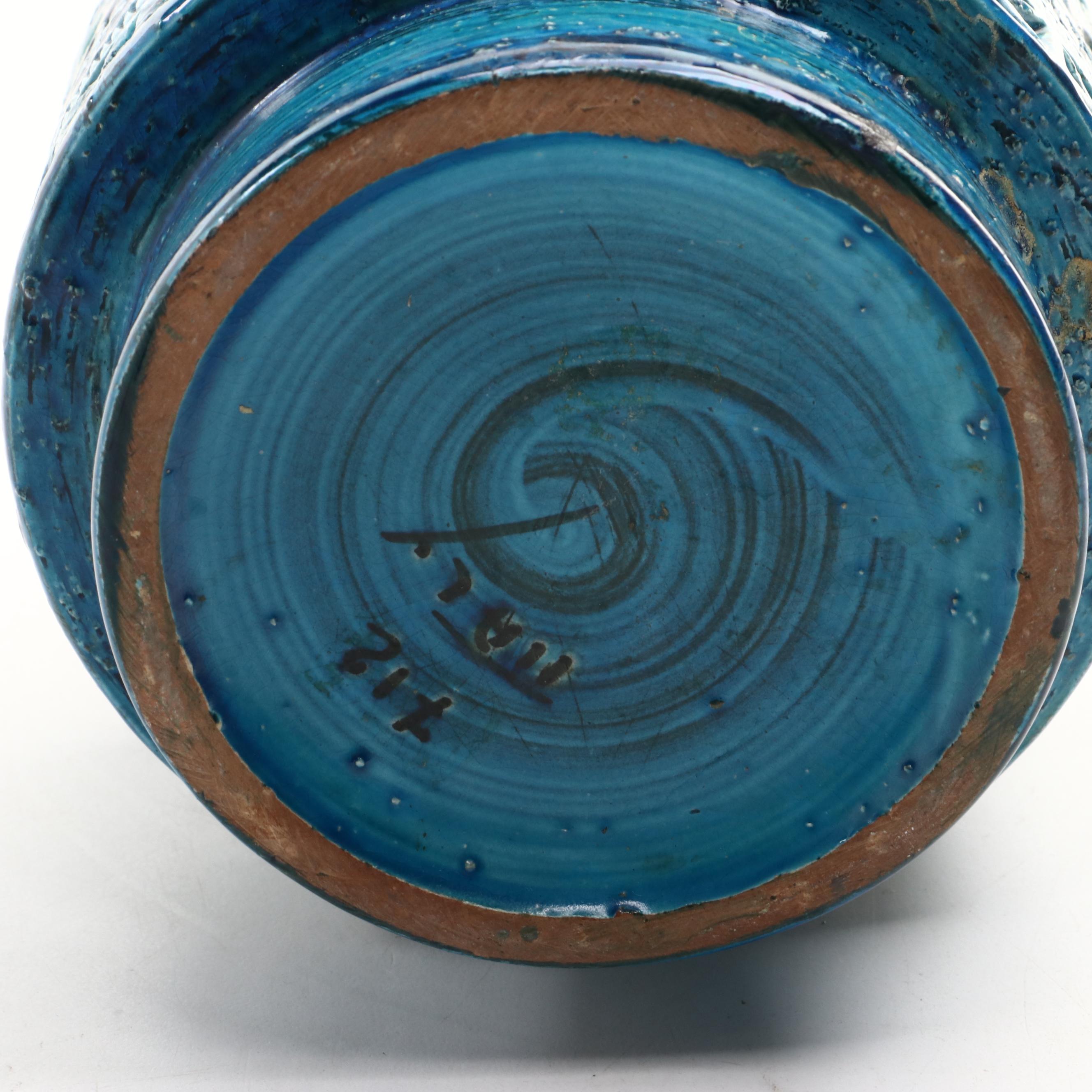 Aldo Londi for Bitossi "Rimini Blue" Ceramic Vase