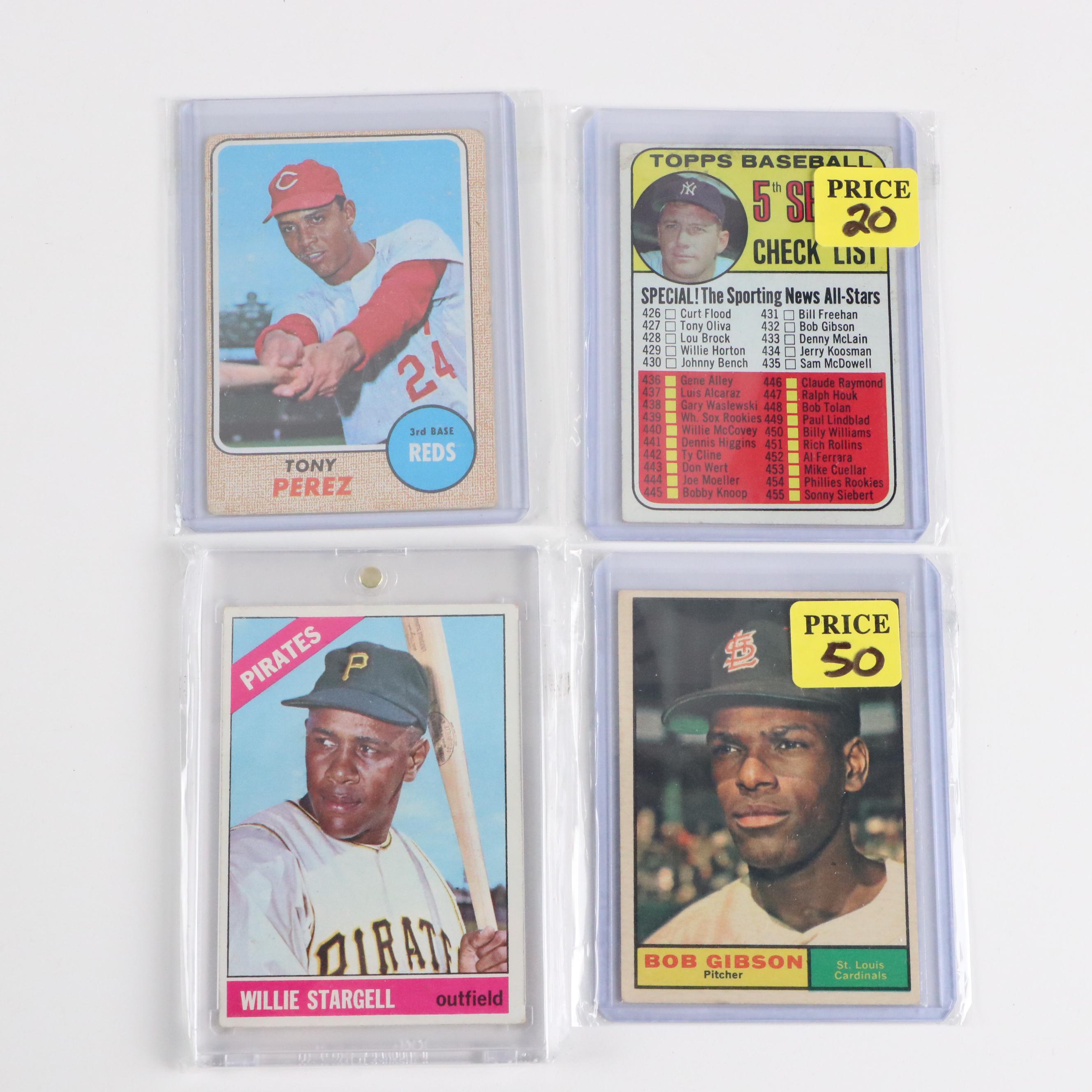 Topps and Bowman Baseball Cards Featuring Roberto Clemente and More, 1955-1980