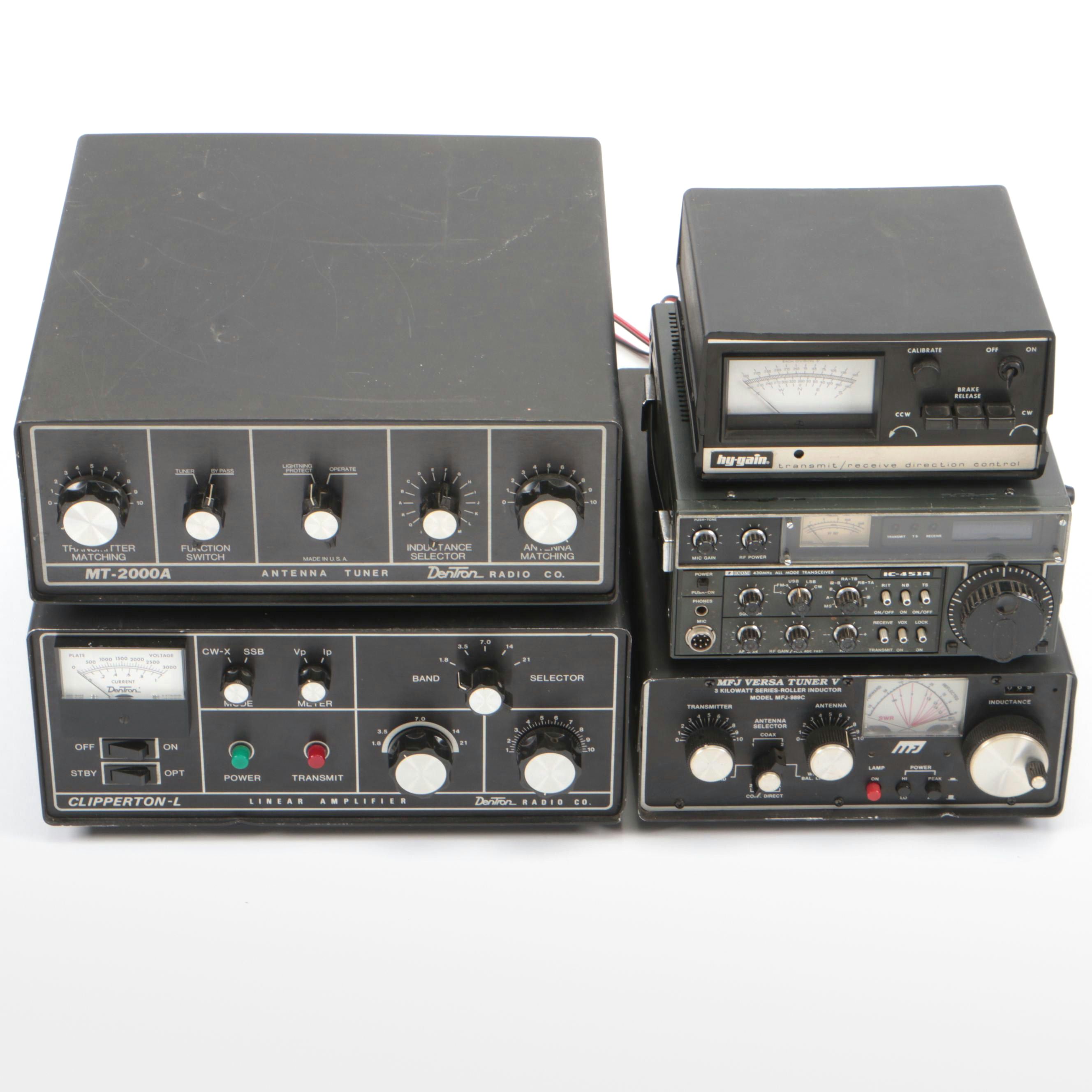MFJ-989C Versa Tuner V with Icom IC-451A, Dentron MT-2000A Antenna Tuner, More