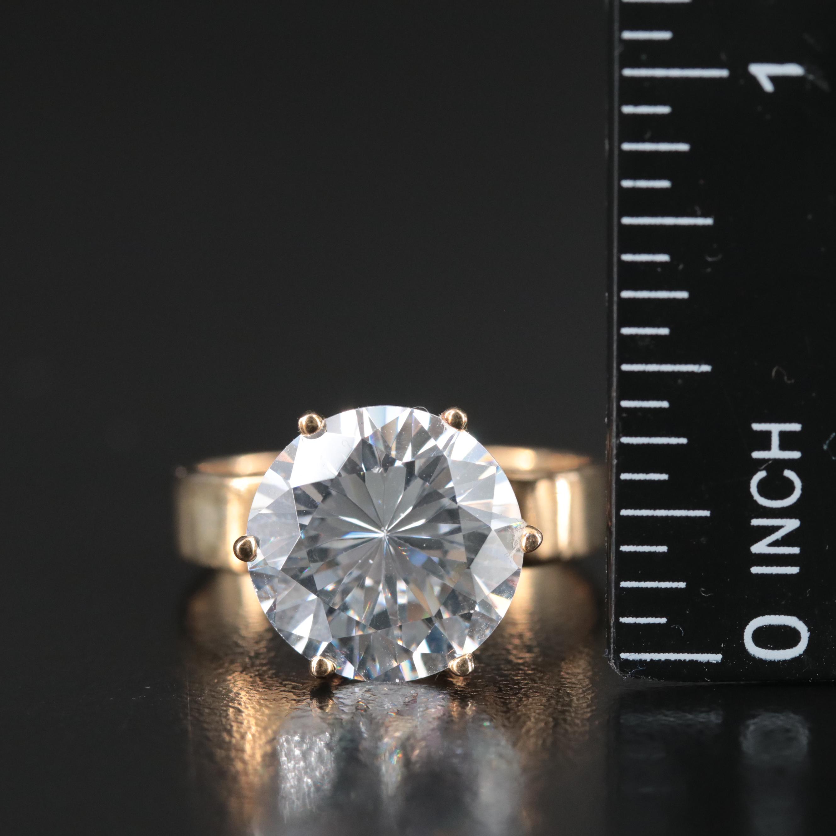 14K CZ Ring and Earrings