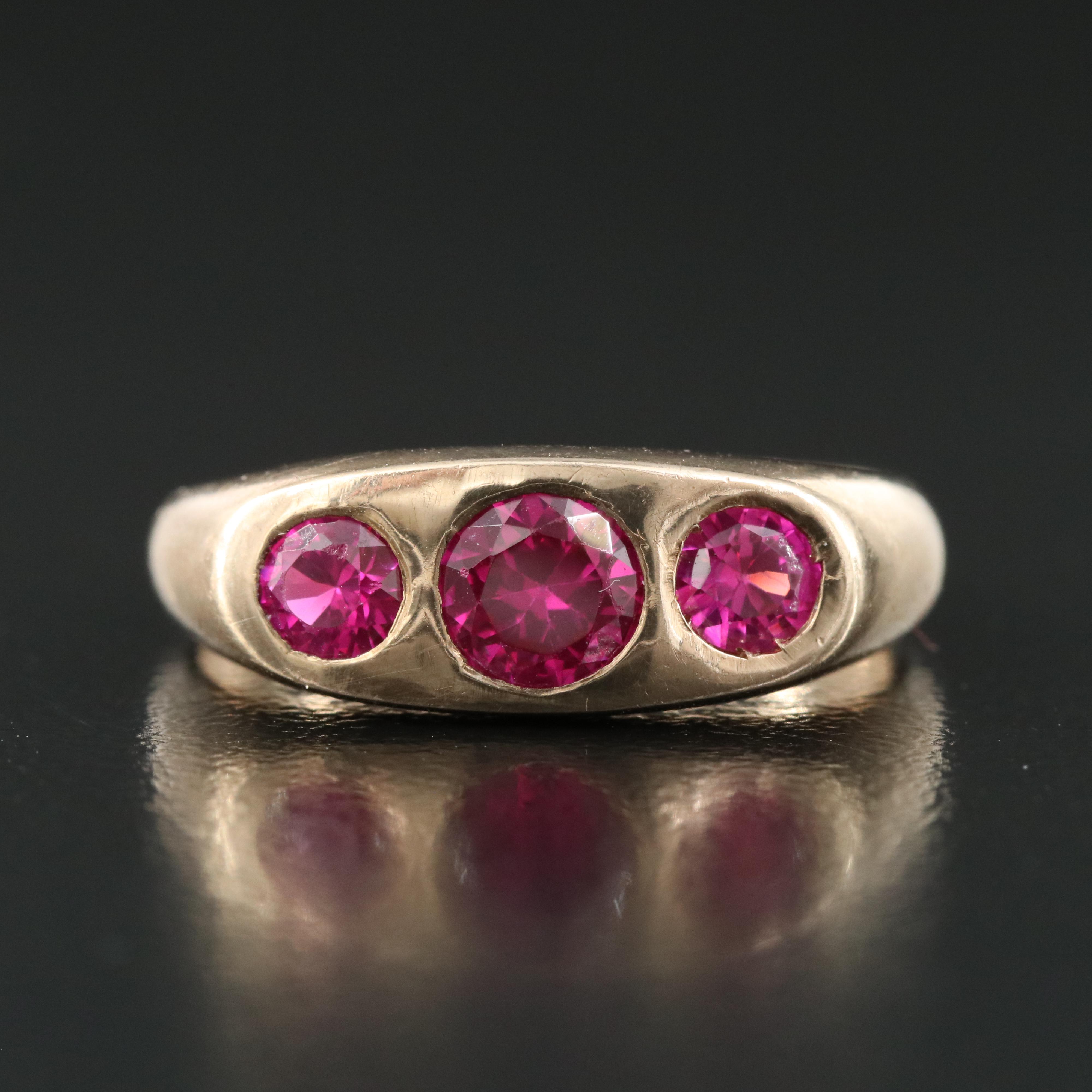 Antique 10K Ruby Ring
