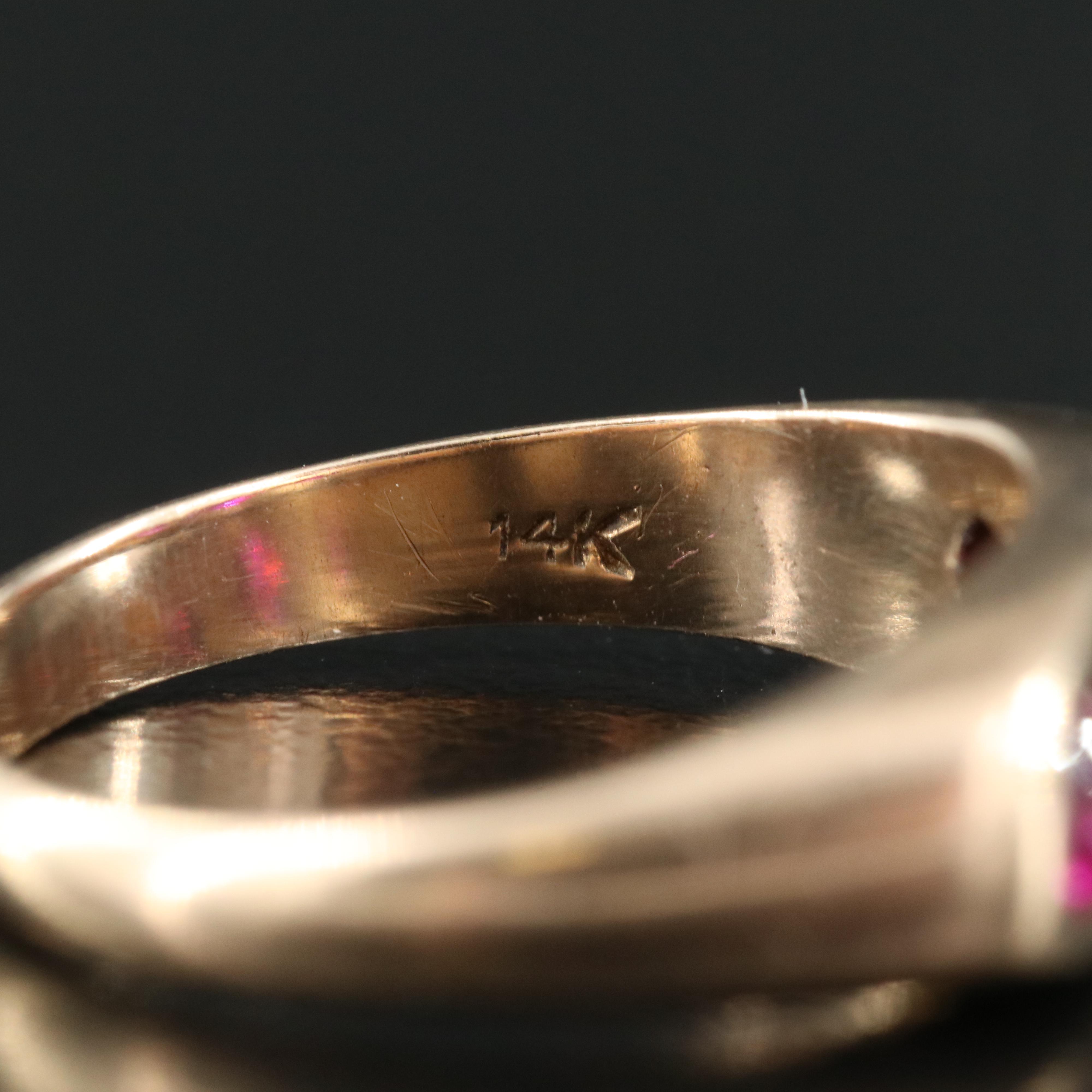 Antique 10K Ruby Ring
