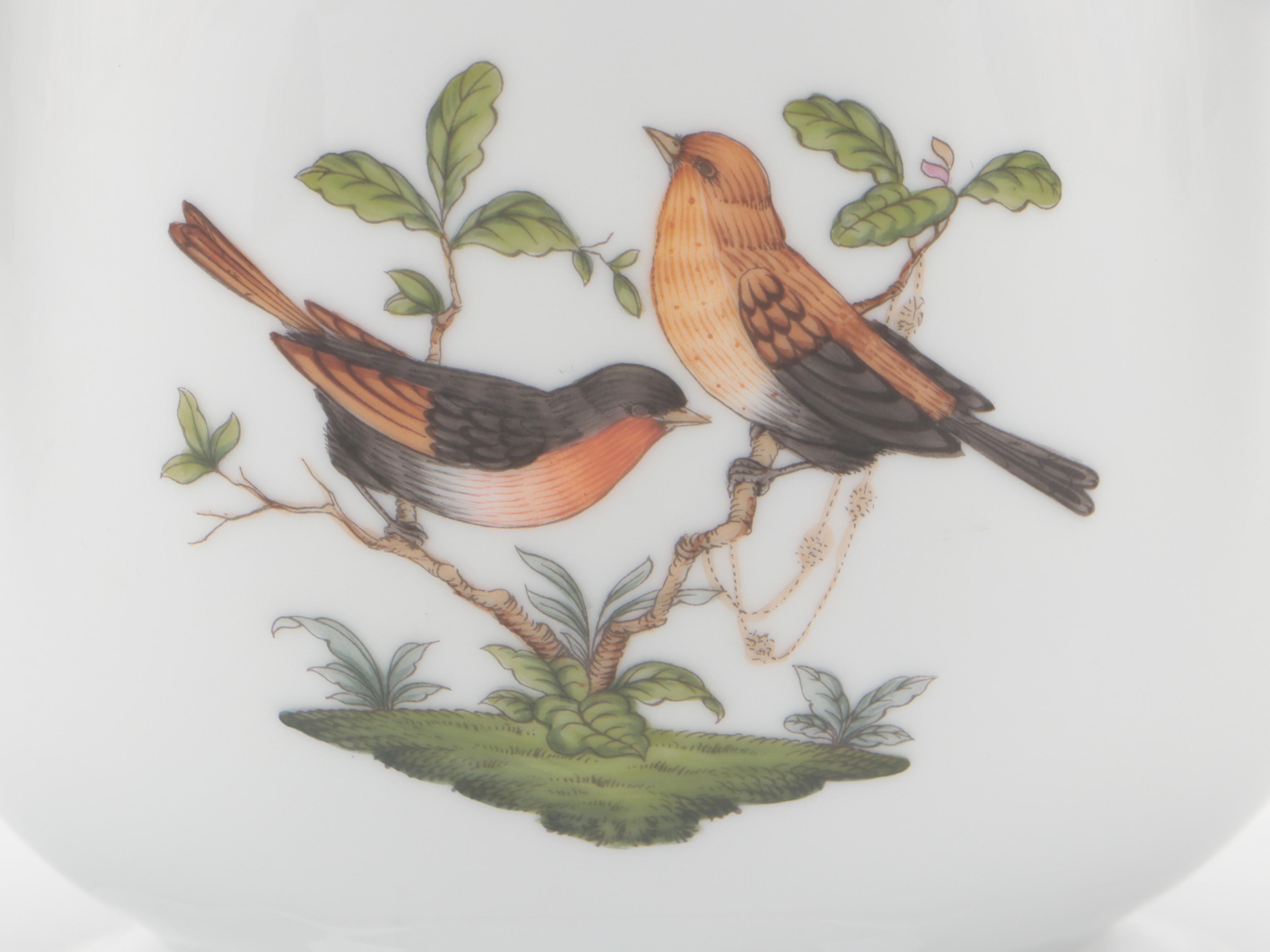 Herend "Rothschild Bird" Porcelain Bowl