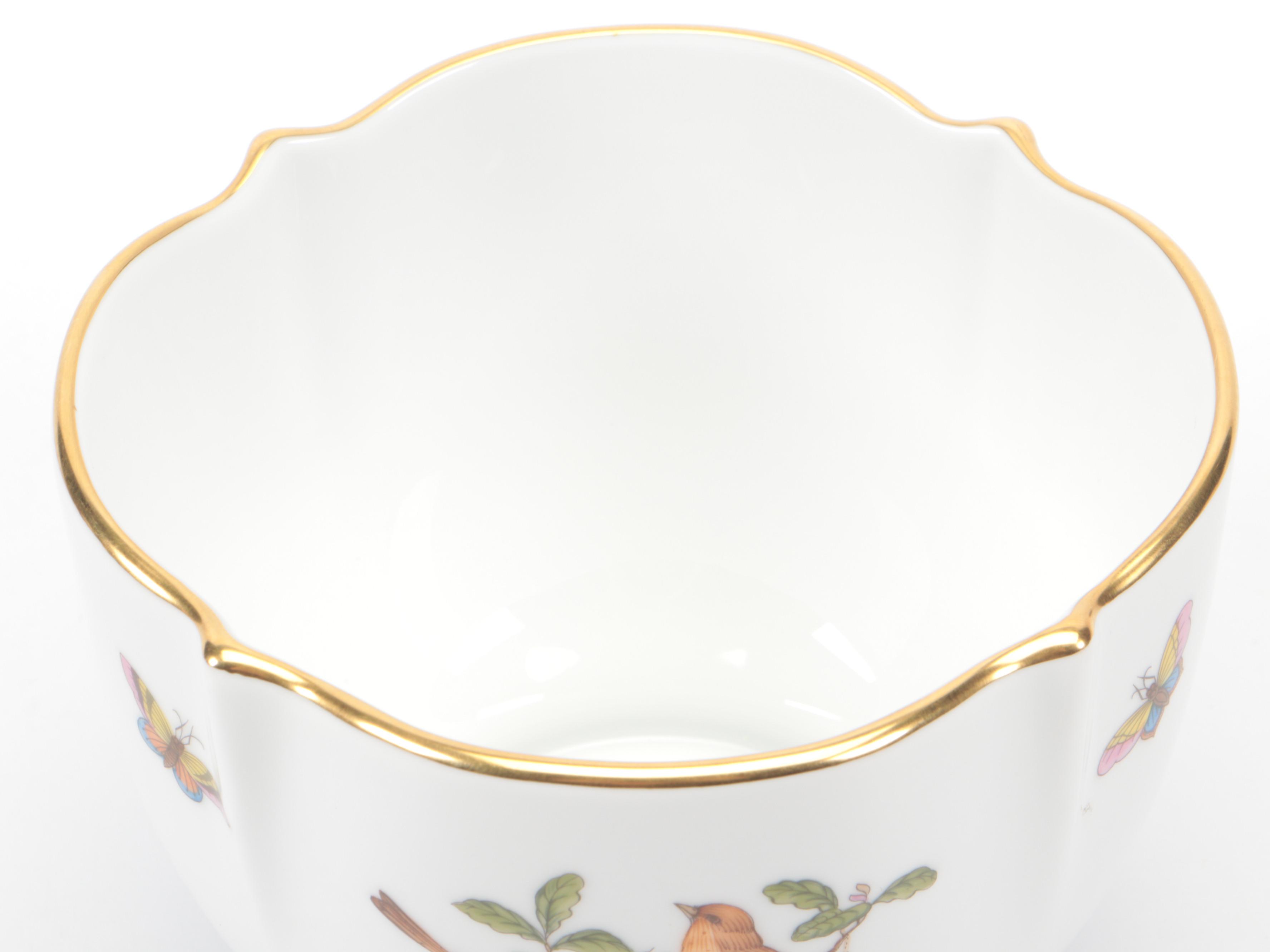 Herend "Rothschild Bird" Porcelain Bowl