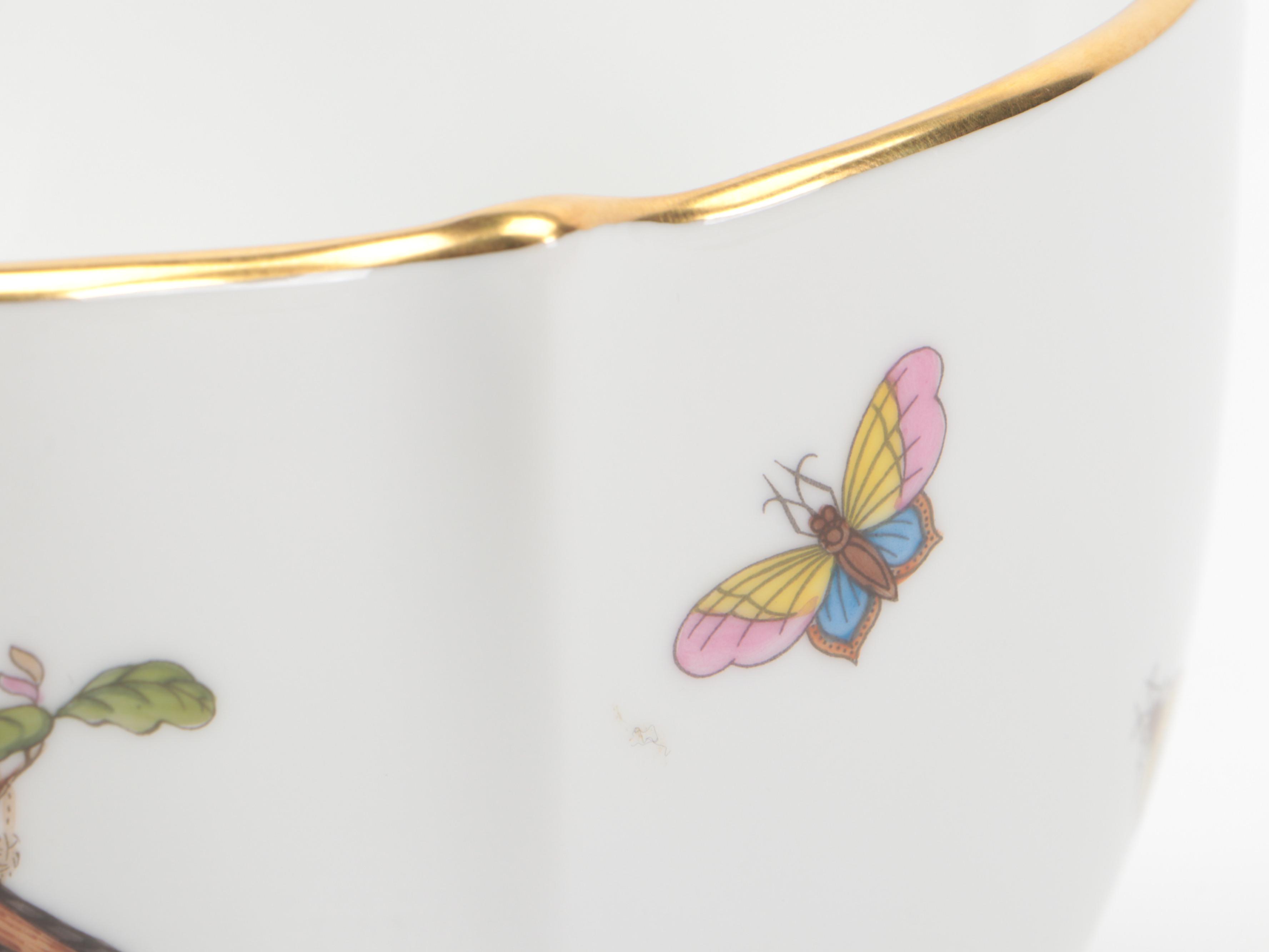 Herend "Rothschild Bird" Porcelain Bowl