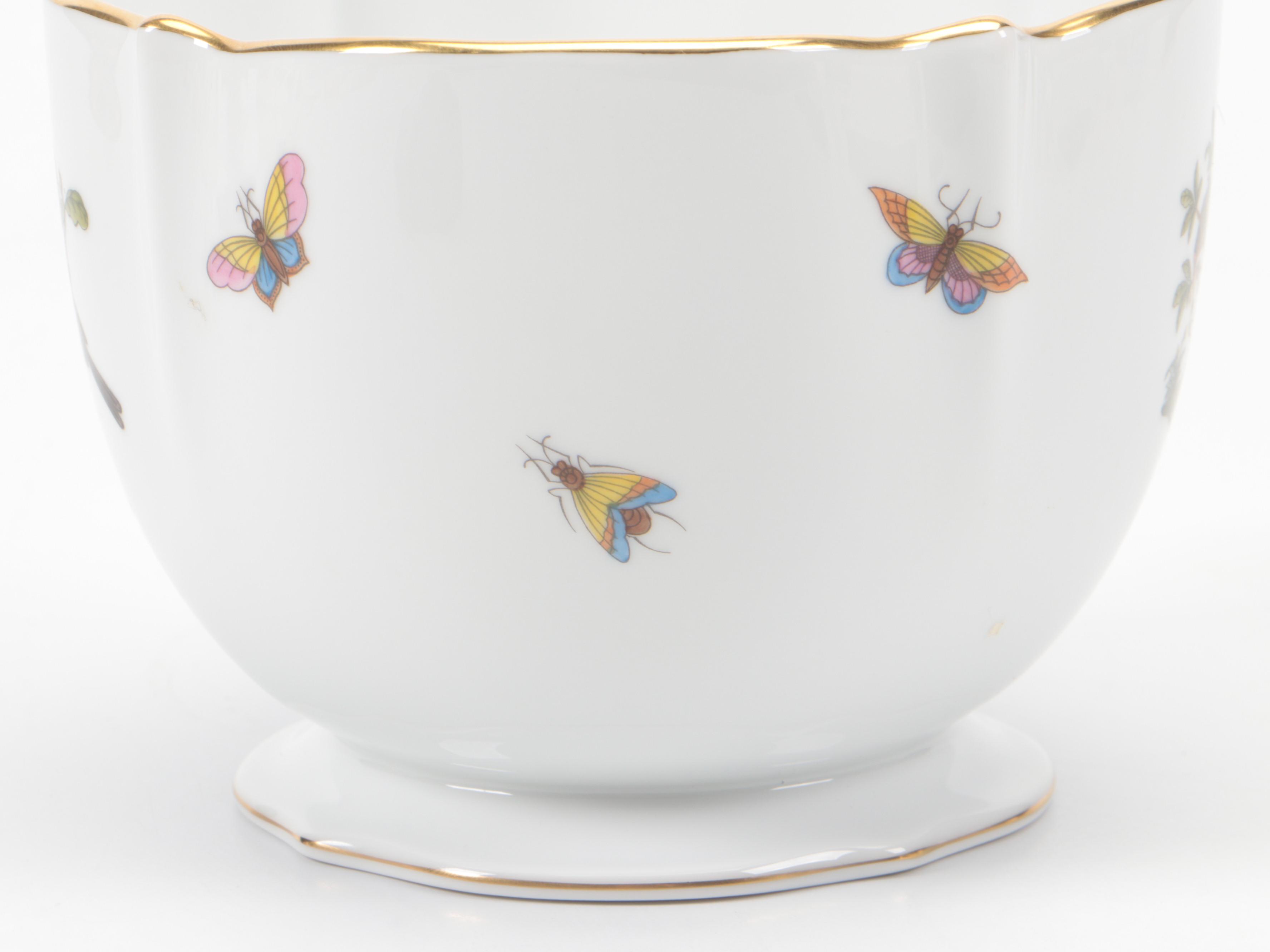 Herend "Rothschild Bird" Porcelain Bowl