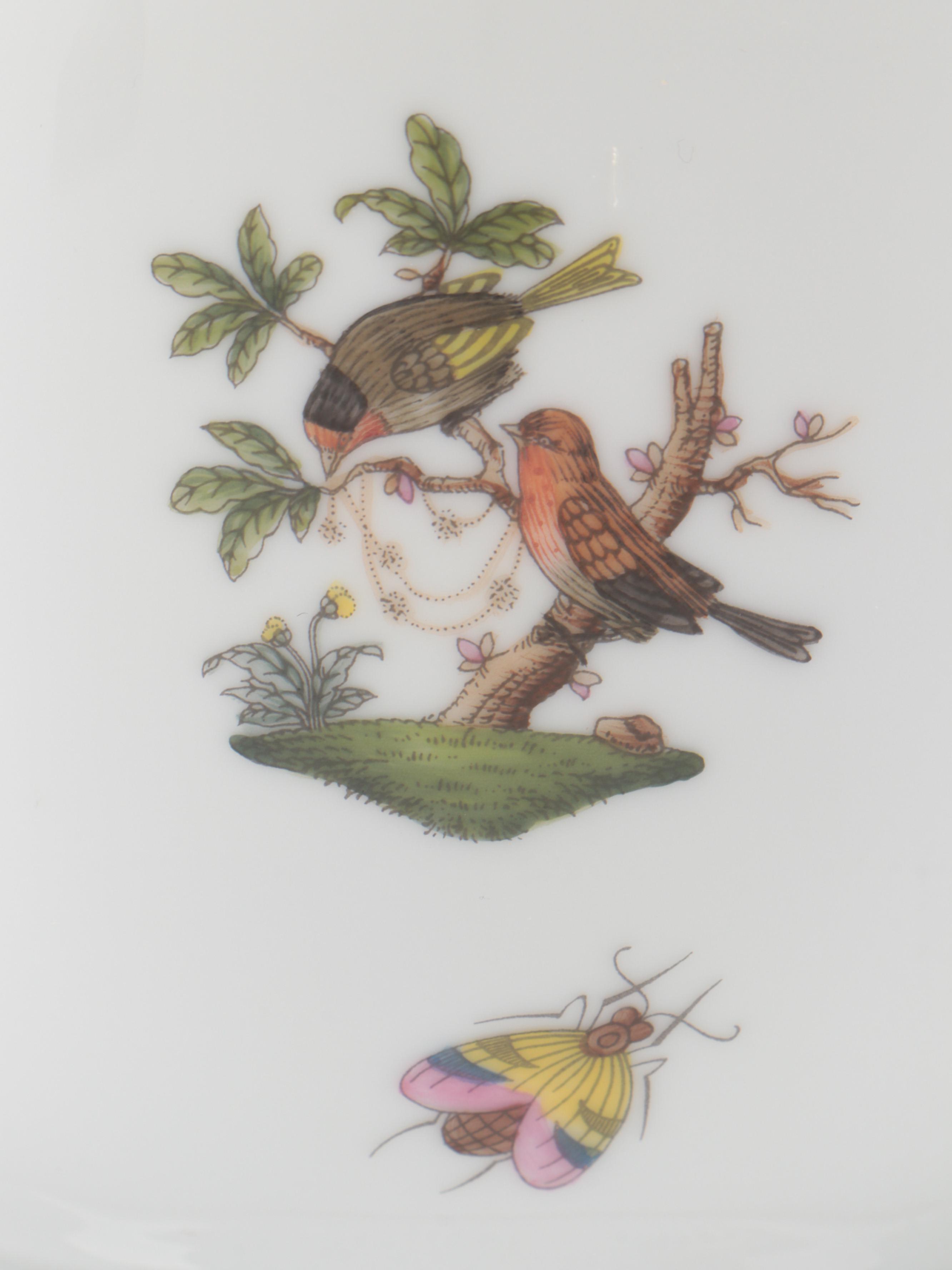 Herend "Rothschild Bird" Porcelain Bowl