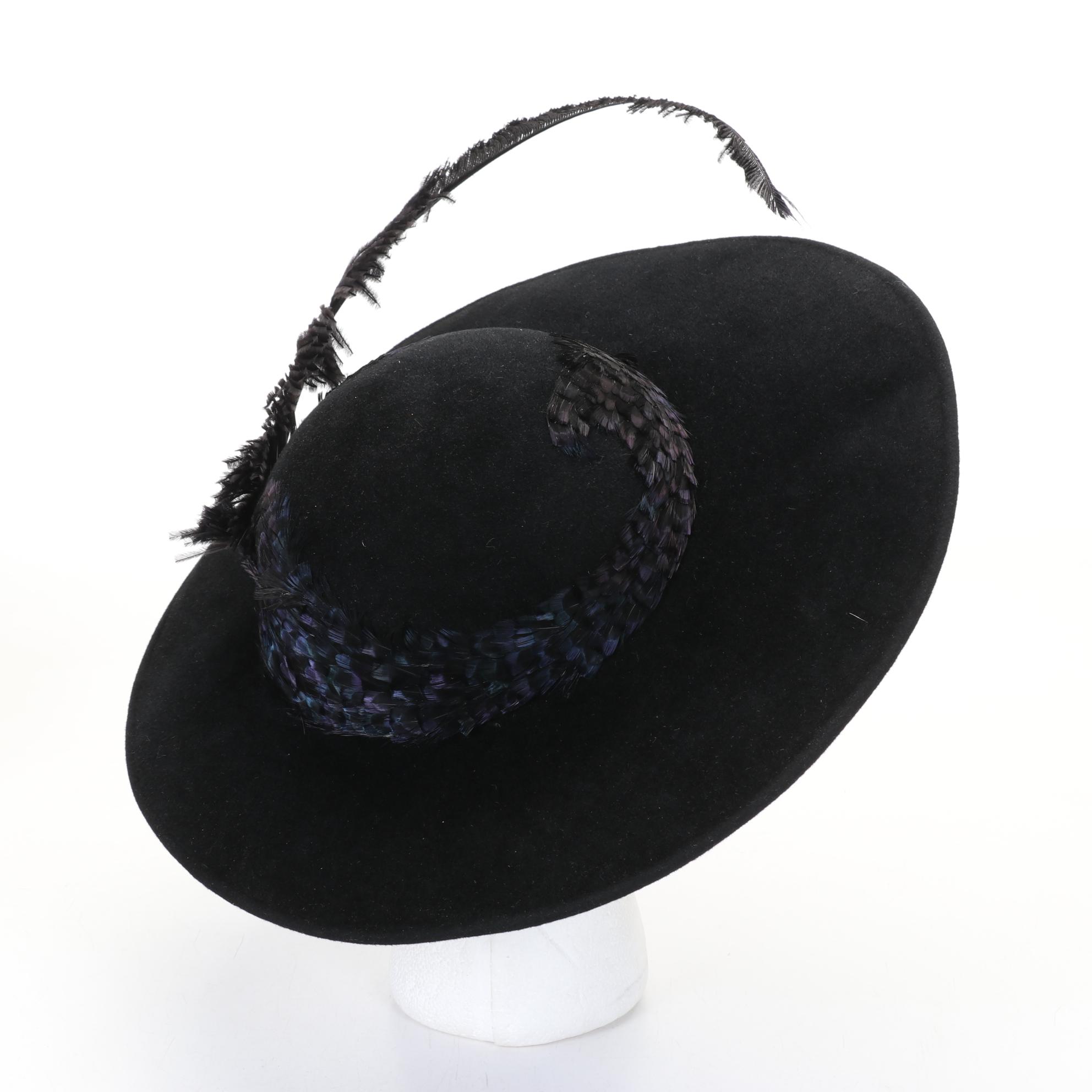 Feathered Hat Collection Features Jack McConnell and Dana Marte Designs, 1930s