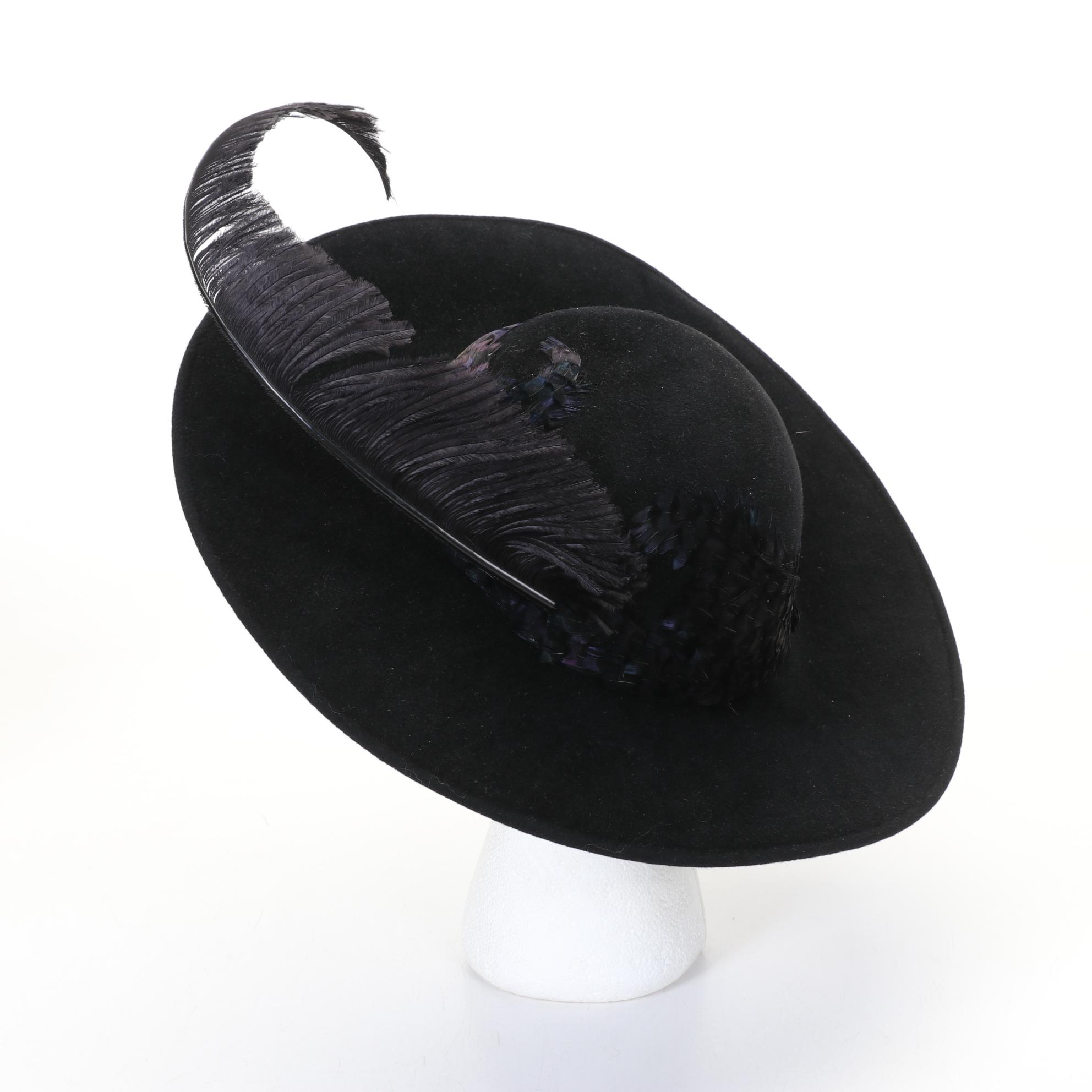 Feathered Hat Collection Features Jack McConnell and Dana Marte Designs, 1930s