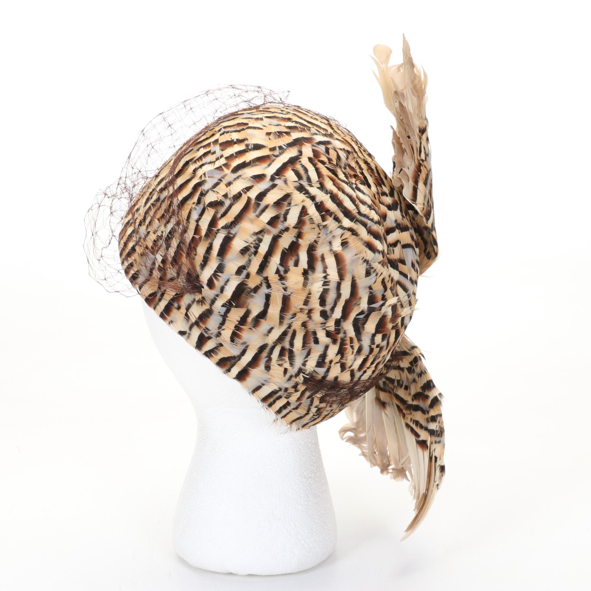 Feathered Hat Collection Features Jack McConnell and Dana Marte Designs, 1930s