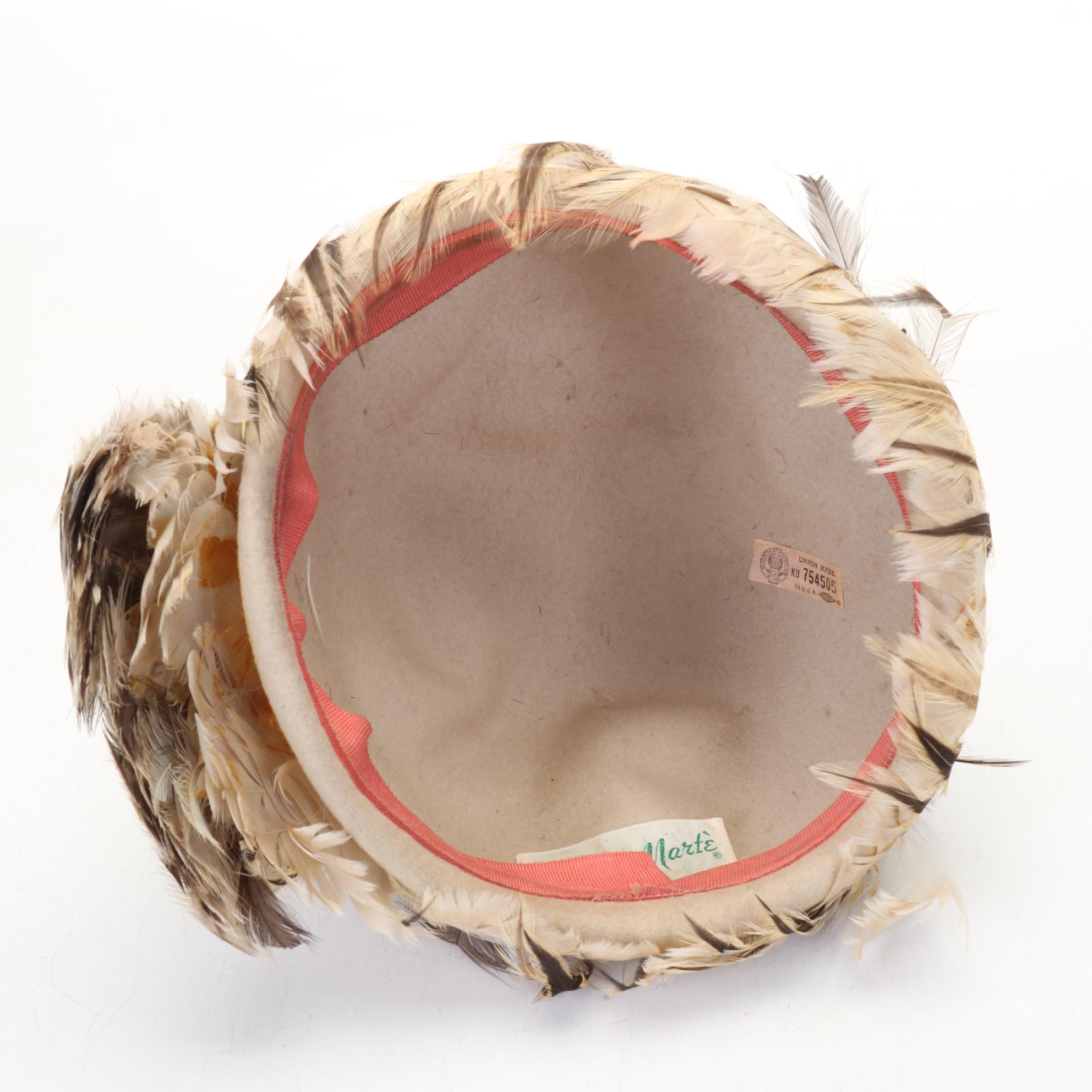 Feathered Hat Collection Features Jack McConnell and Dana Marte Designs, 1930s