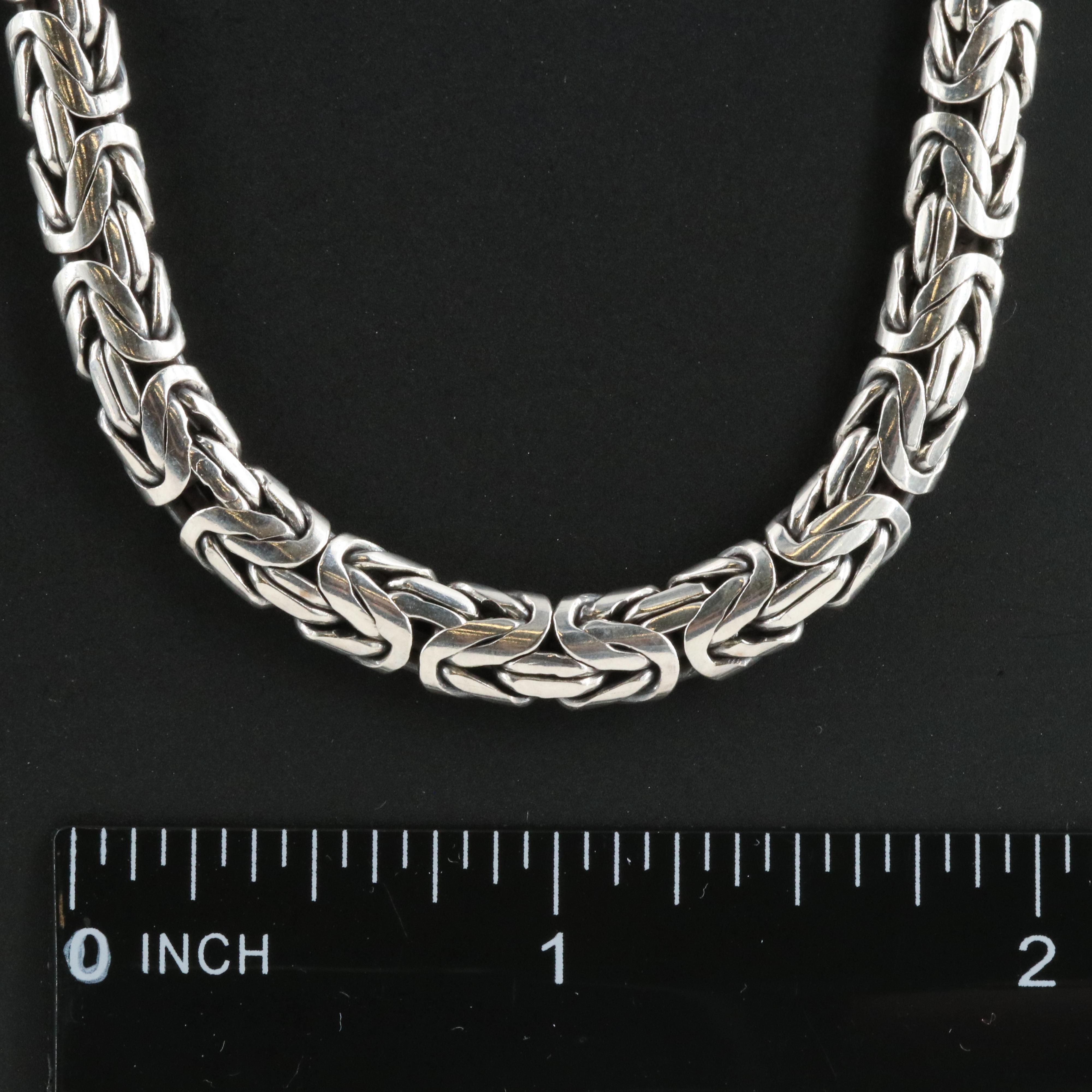 Sterling Byzantine Link Necklace