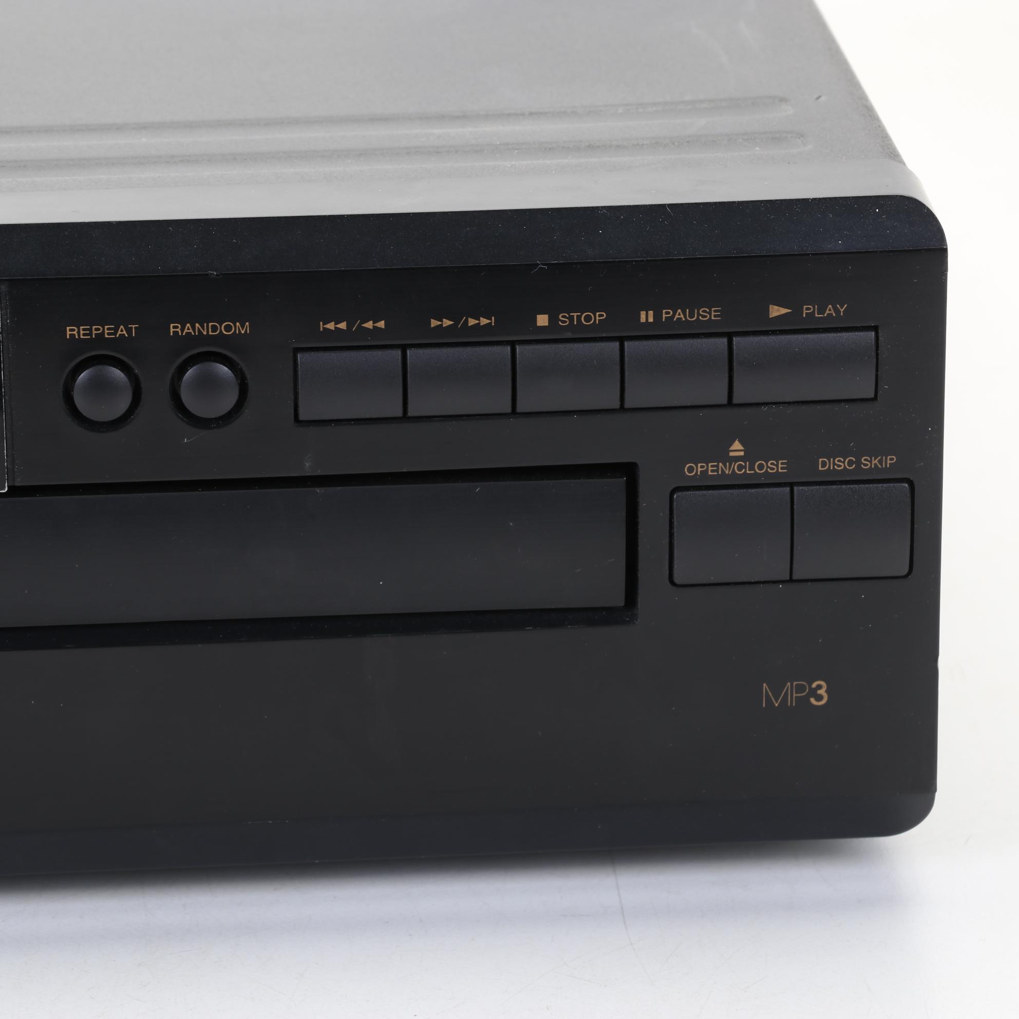 Sony DVD Player, Denon CD Changer, and Pair of NHT Speakers