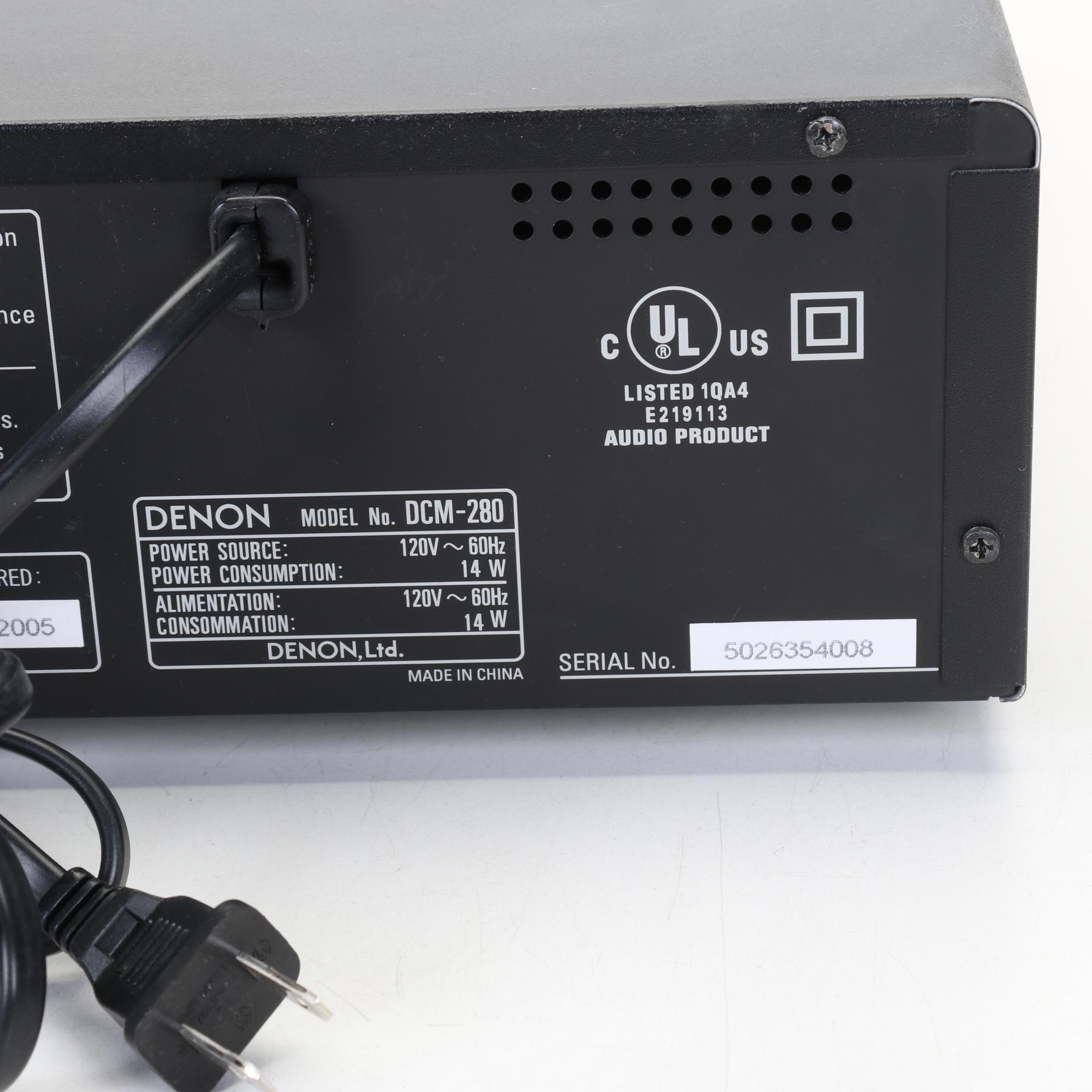 Sony DVD Player, Denon CD Changer, and Pair of NHT Speakers