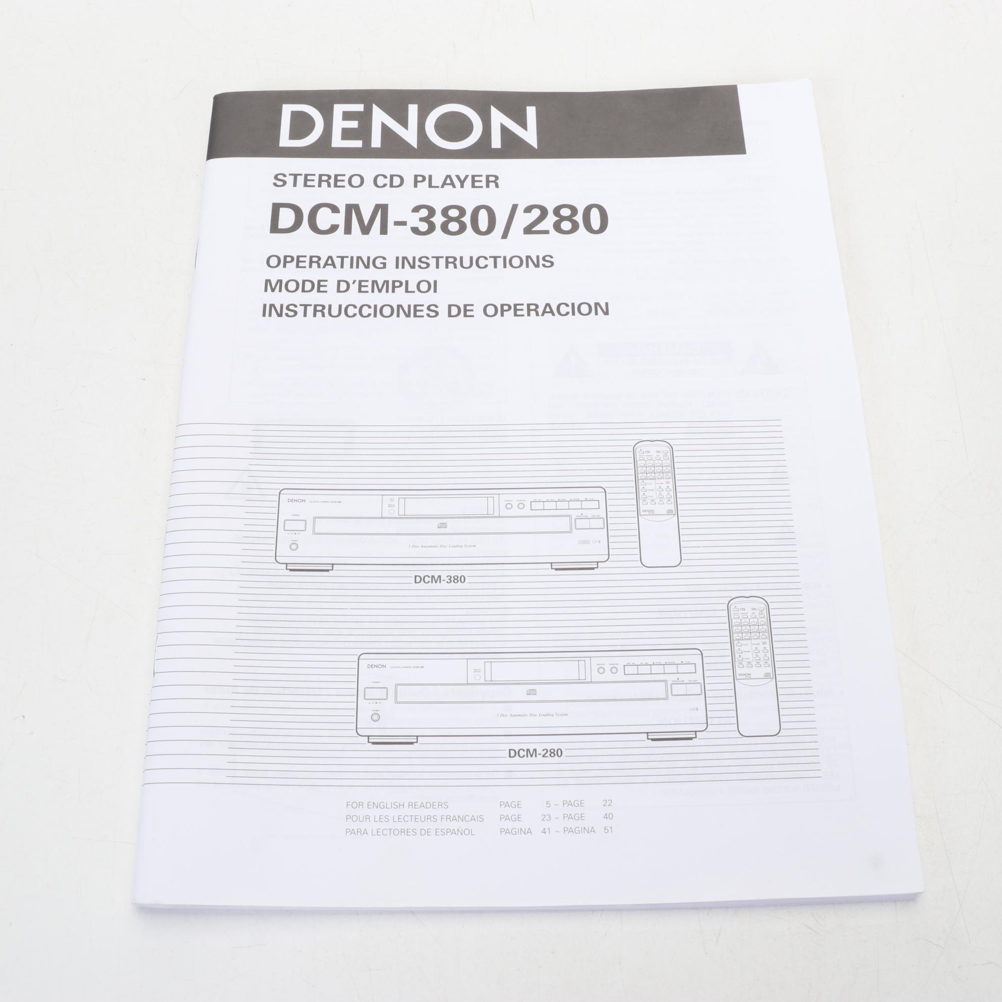 Sony DVD Player, Denon CD Changer, and Pair of NHT Speakers