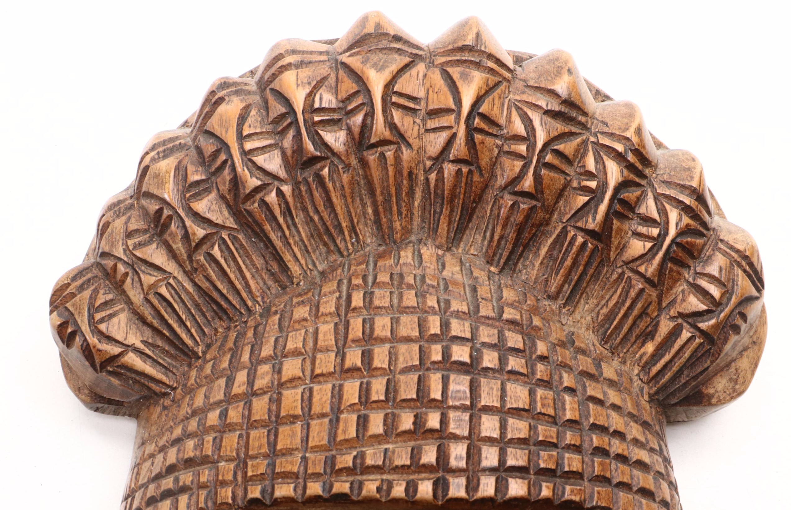 West African Kingdom of Benin (Nigeria) Carved 'Iyoba' Mask