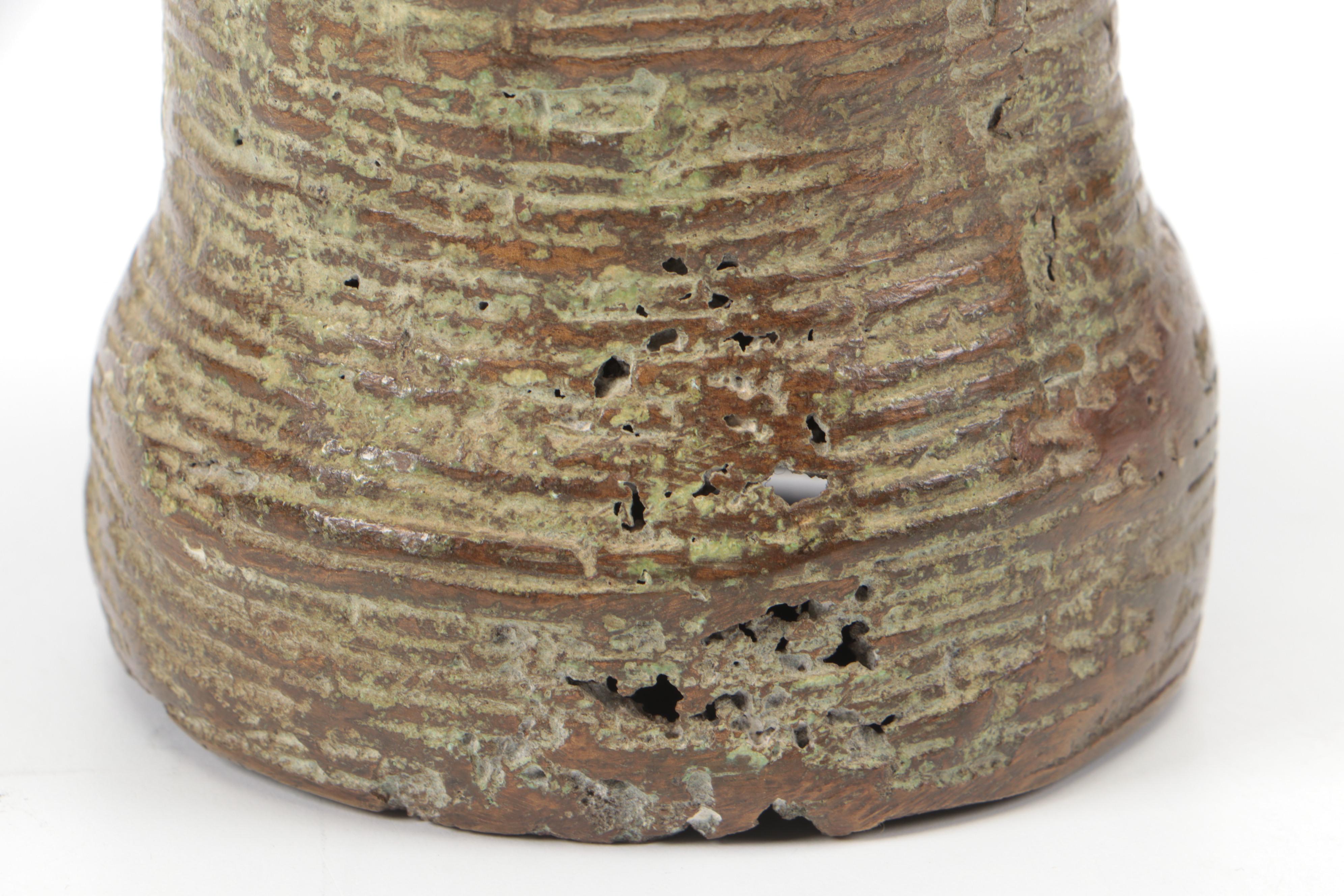 West African Kingdom of Benin (Nigeria) Copper-Alloy Head of 'Iyoba'