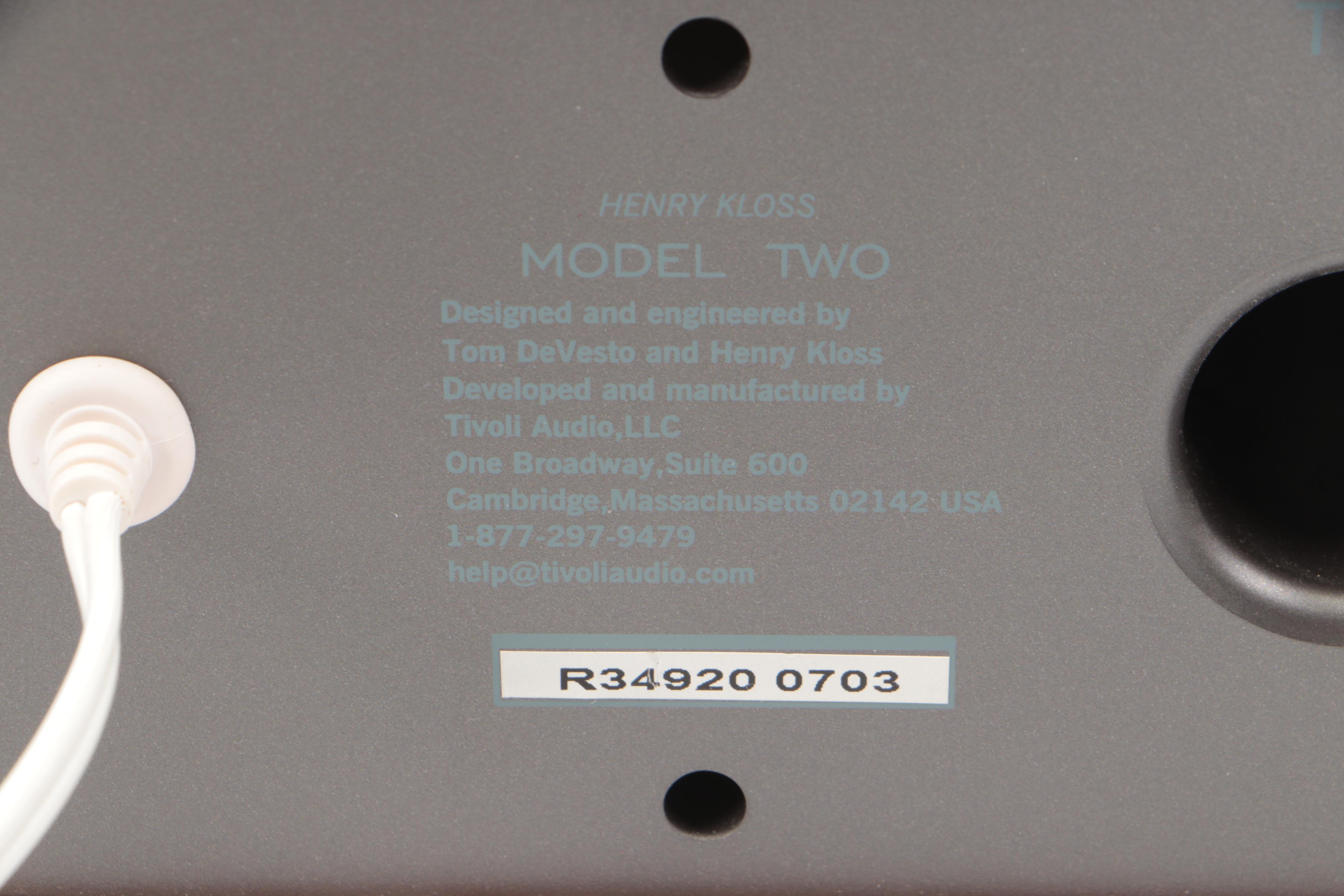 Tivoli Audio Model Two AM/FM Radio Speaker System