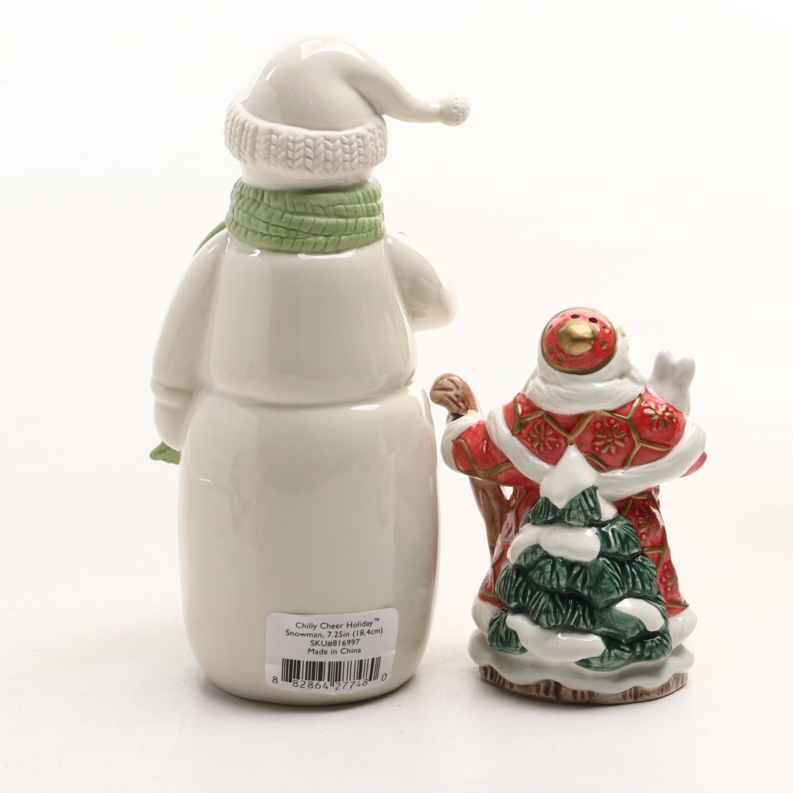 Lenox Tree Topper with Other Christmas Themed Figurines and Decor