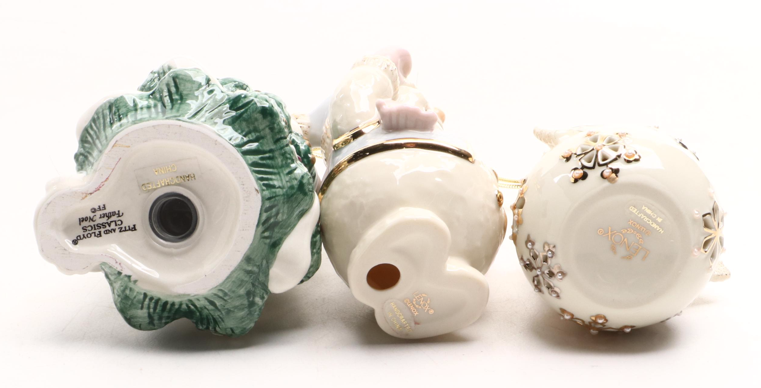 Lenox Tree Topper with Other Christmas Themed Figurines and Decor