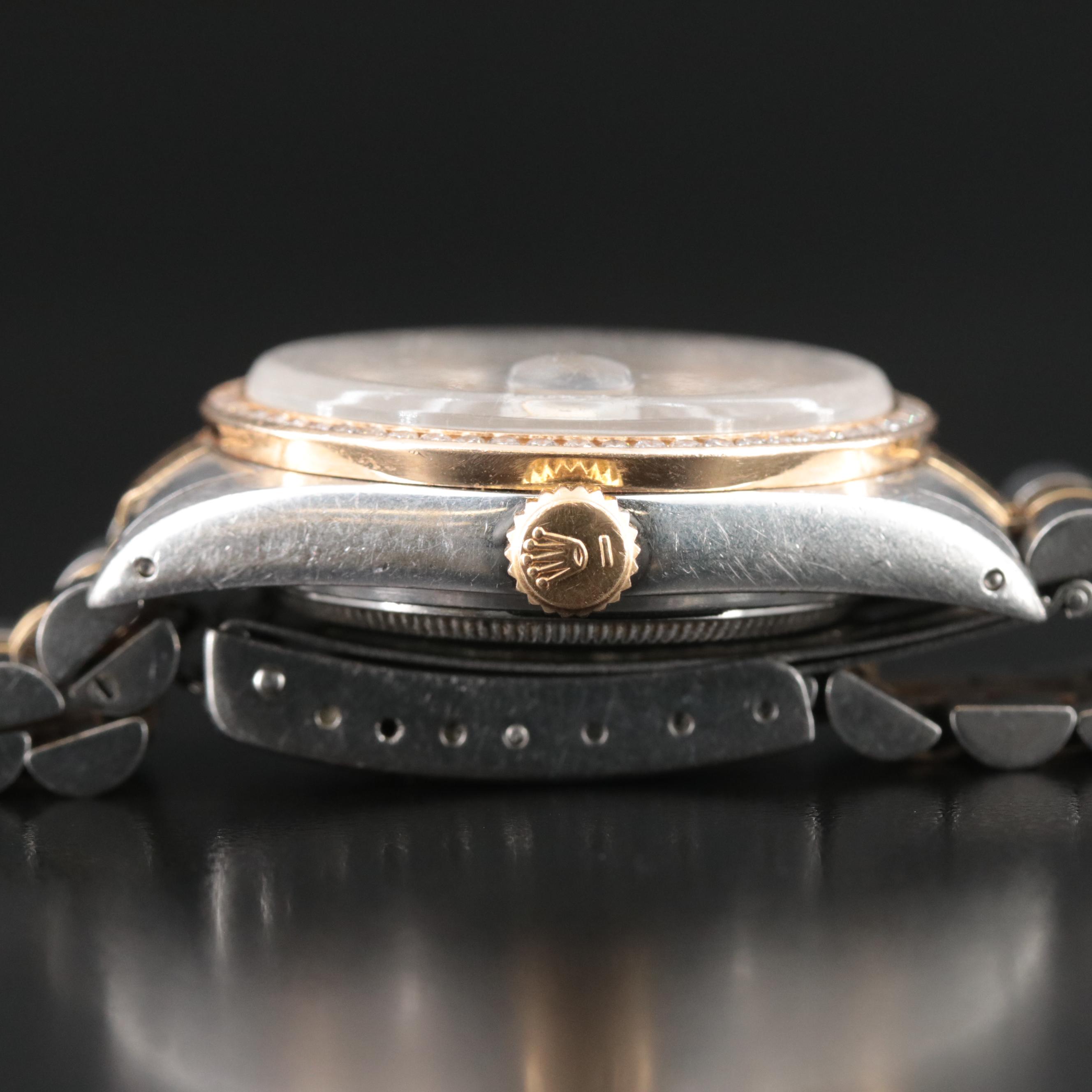 1985 Rolex Custom 1.10 CTW Diamond Dial and Bezel Datejust Watch