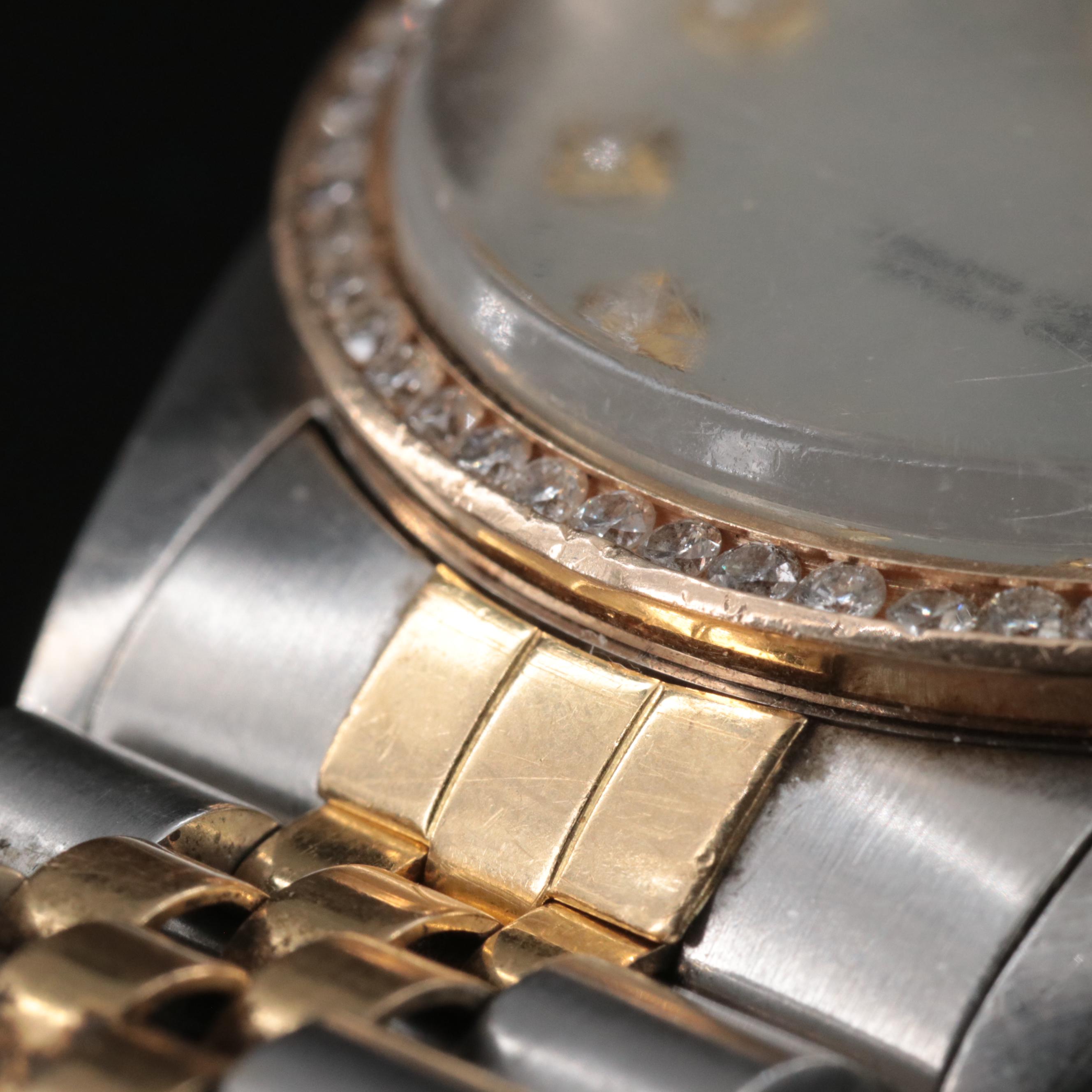 1985 Rolex Custom 1.10 CTW Diamond Dial and Bezel Datejust Watch