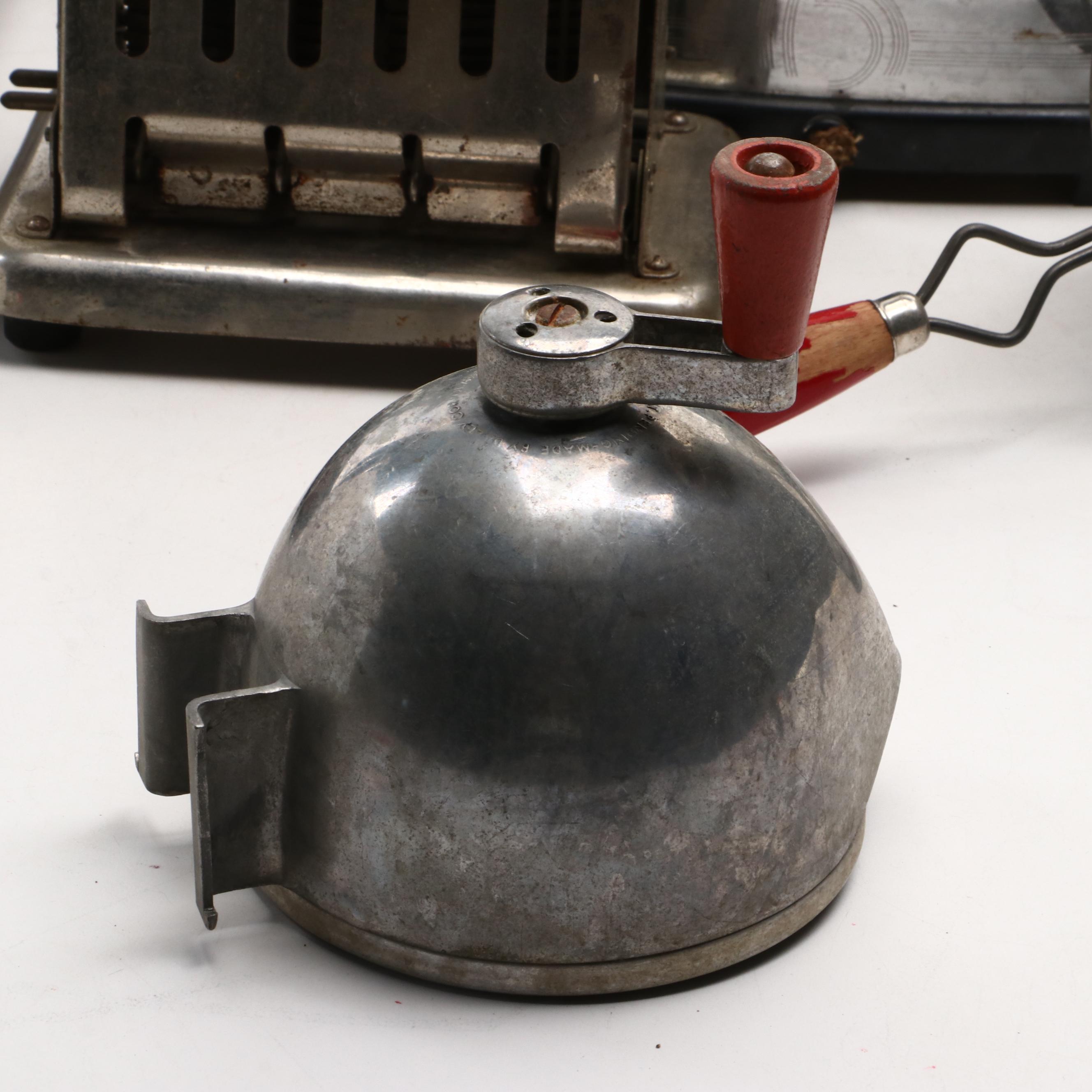 Sunbeam Toaster, Dazey Juicer, Nesco Funnel, and Other Kitchen Gadgets